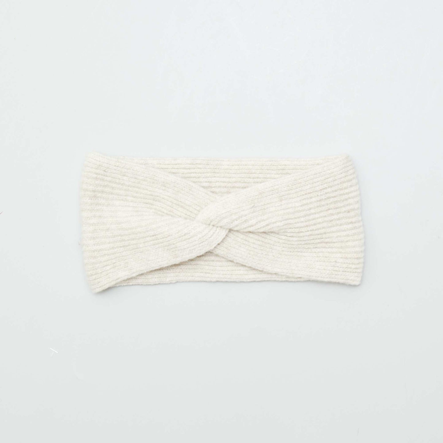 Cable-knit headband beige