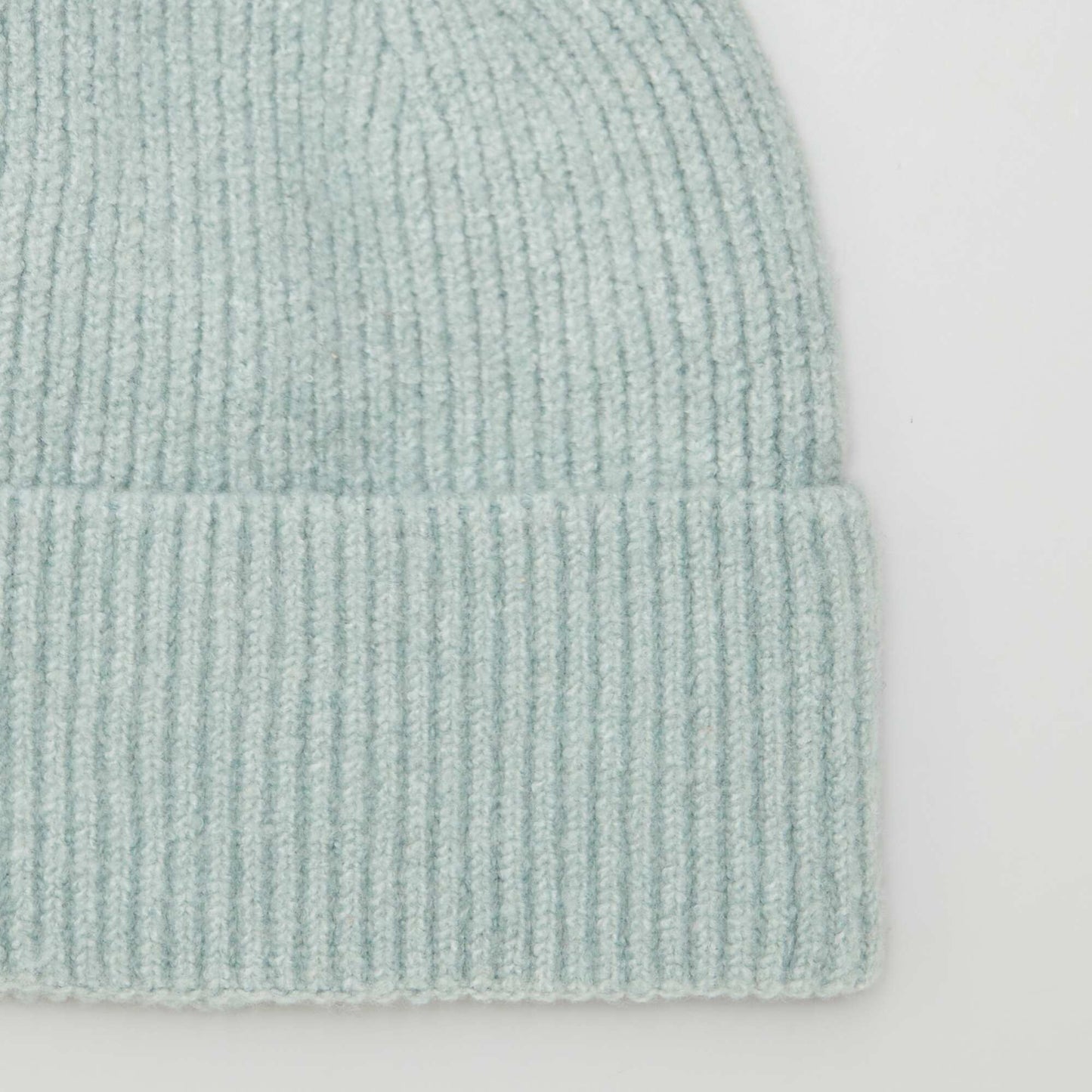 Cuffed knit beanie GREEN