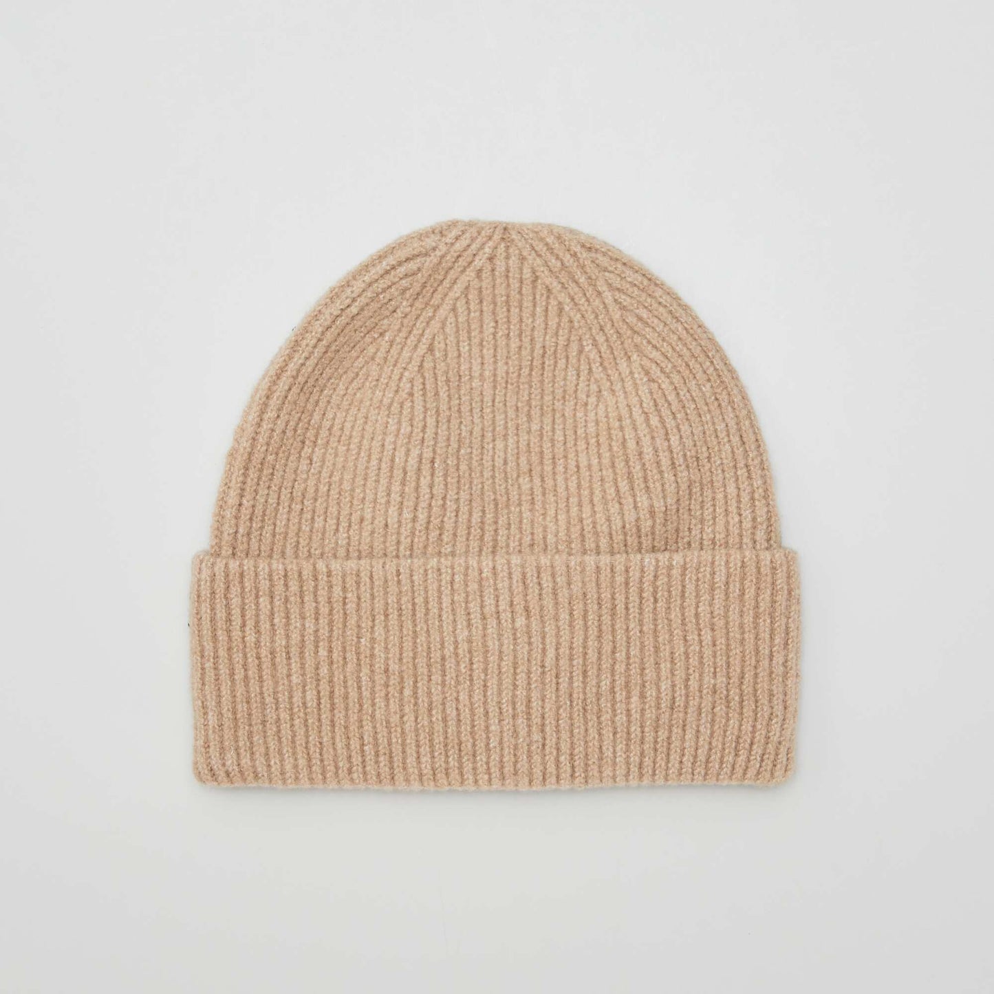 Cuffed knit beanie BROWN