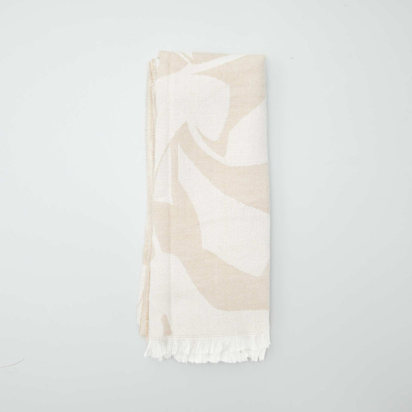 Large warm scarf BEIGE