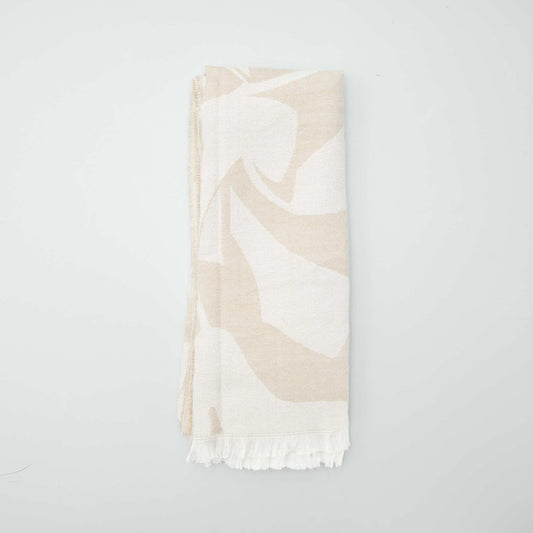 Large warm scarf BEIGE