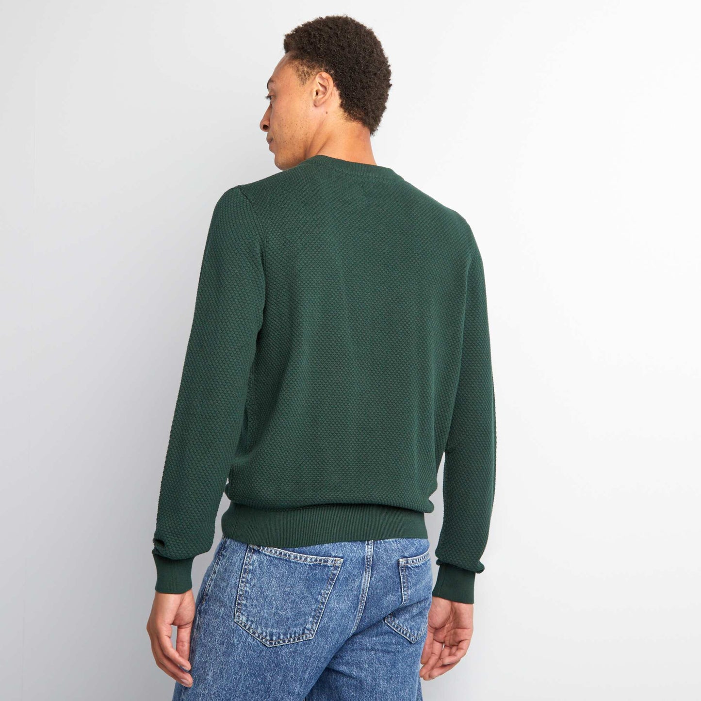 Fancy knit sweater GREEN