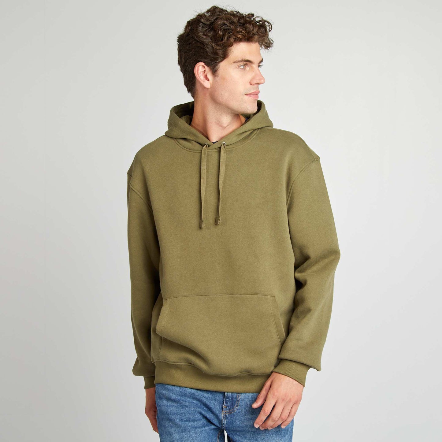 Plain hoodie KHAKI