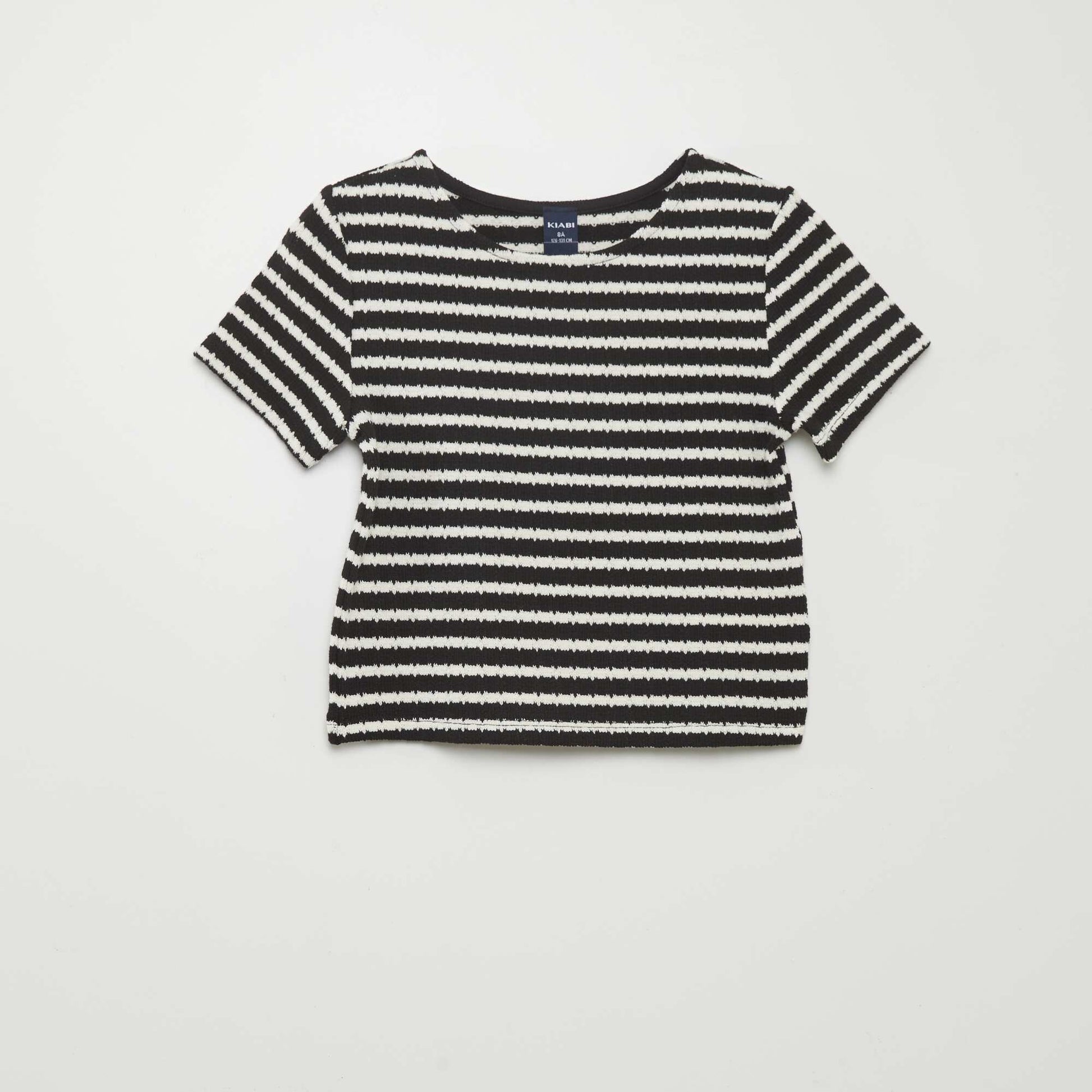 Striped T-shirt and trousers set - 2-piece set BLACK