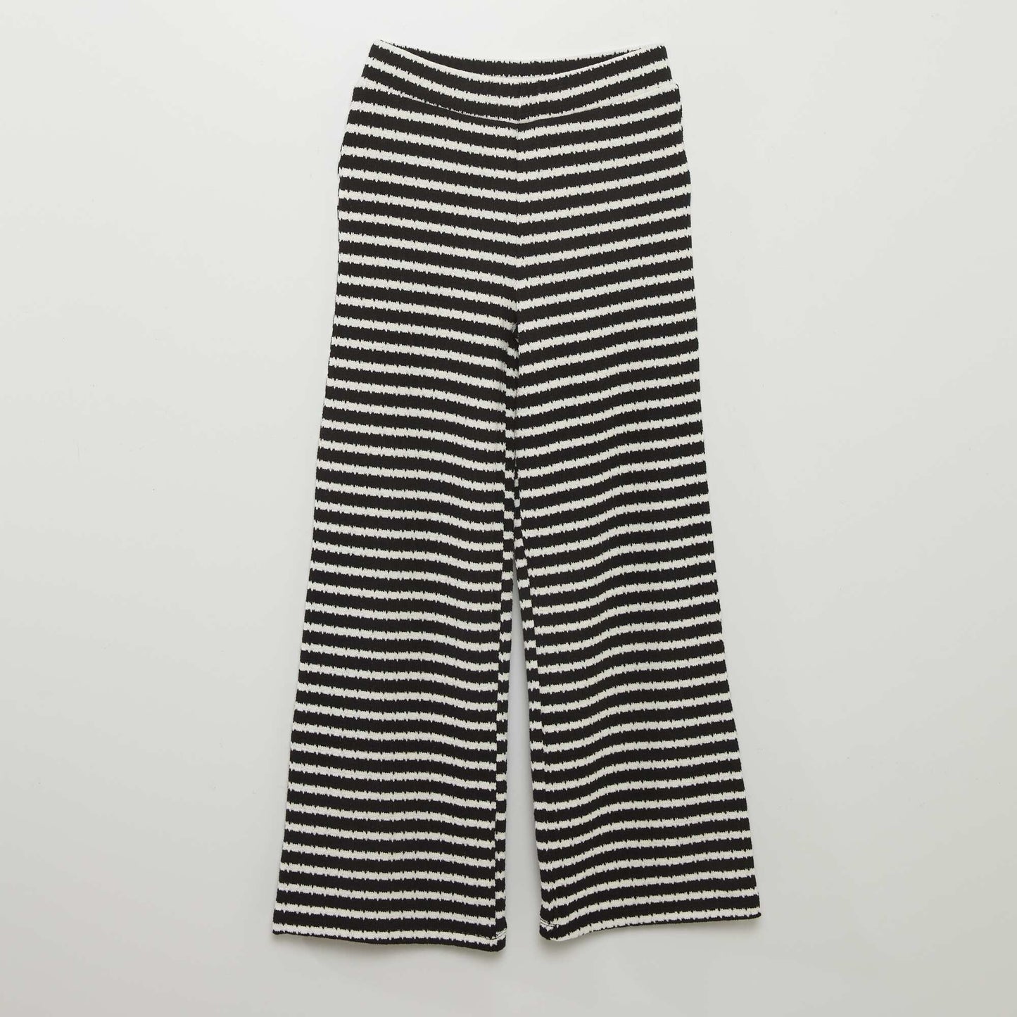 Striped T-shirt and trousers set - 2-piece set BLACK