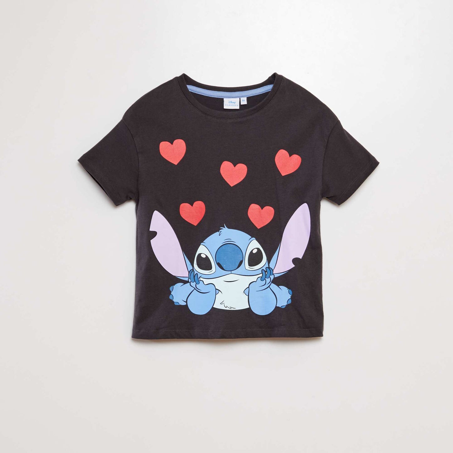 Stitch printed T-shirt GREY