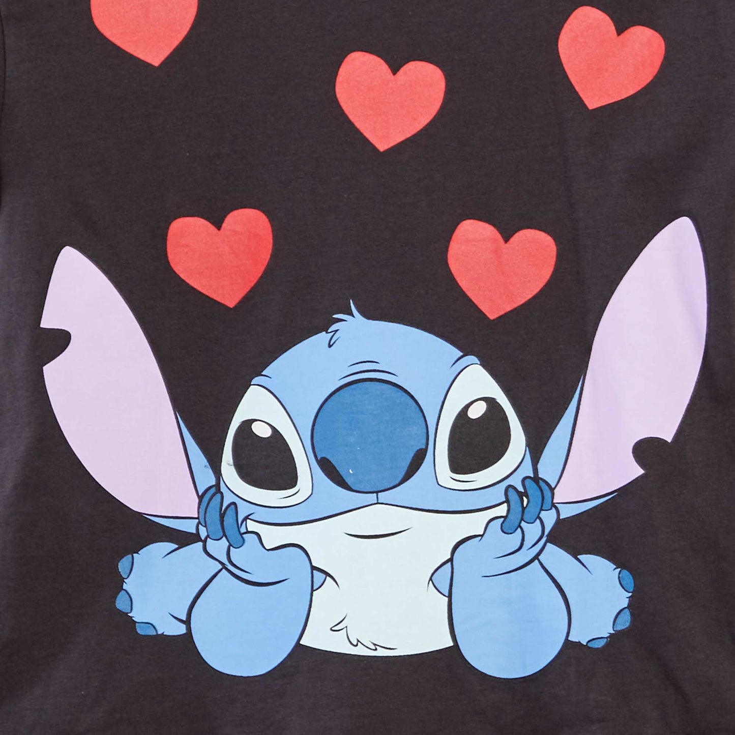 Stitch printed T-shirt GREY