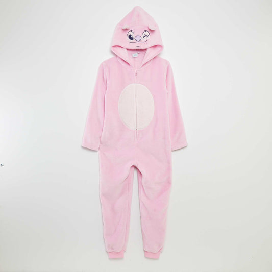 'Stitch' fleece sleep onesie PINK