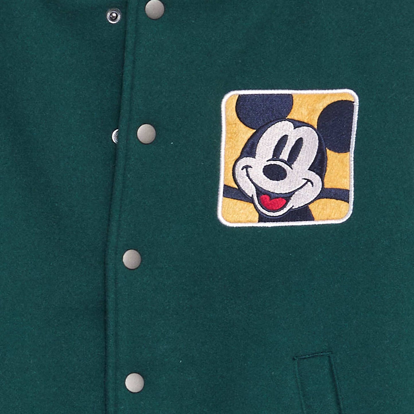 'Disney' 'Mickey' varsity-style jacket GREEN