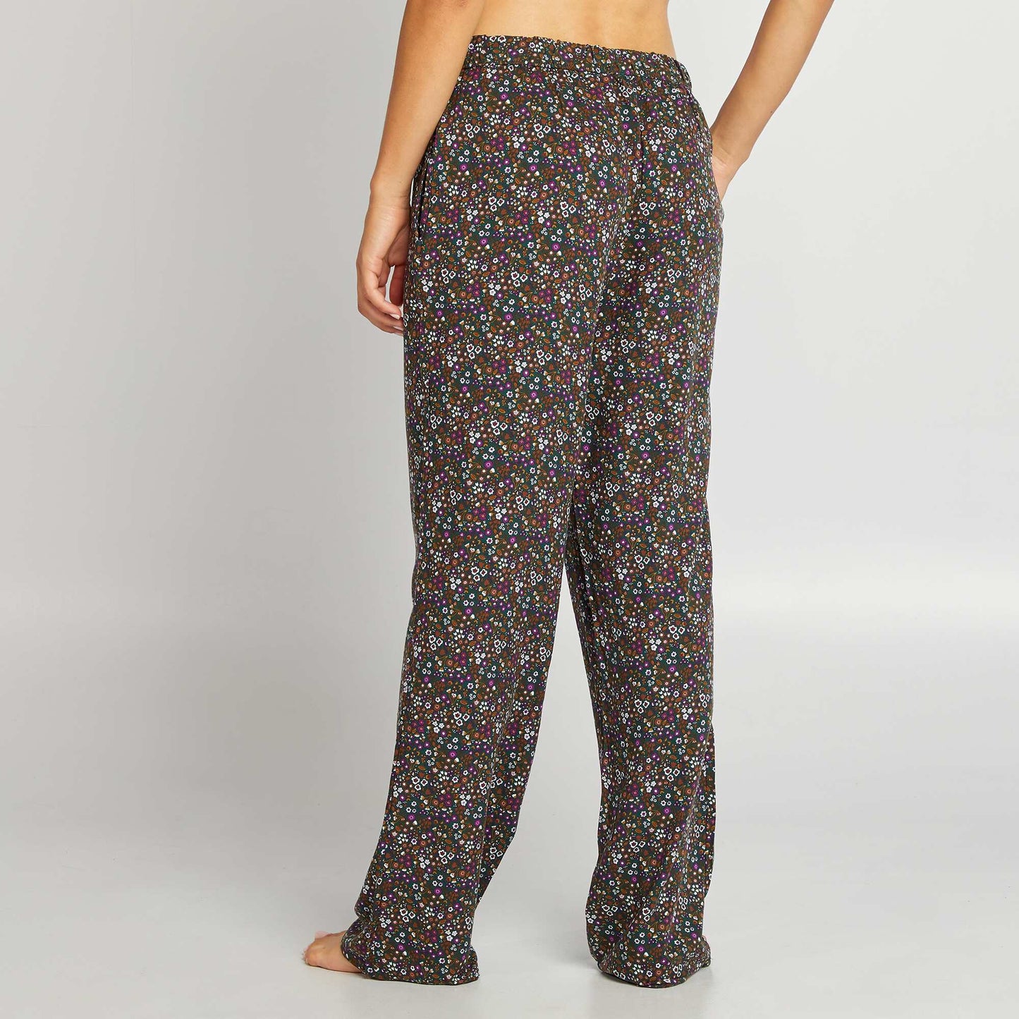 Floral pyjama bottoms GREEN