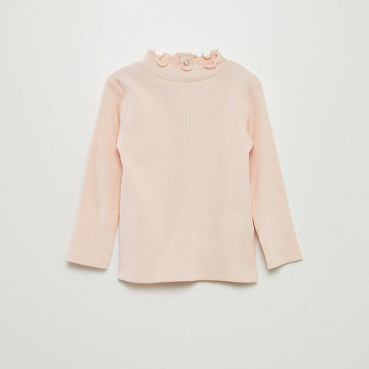 Ribbed knit undersweater PINK