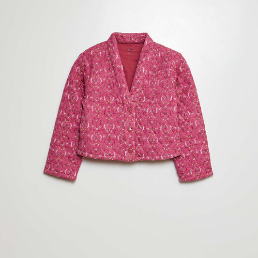 Quilted overshirt PINK