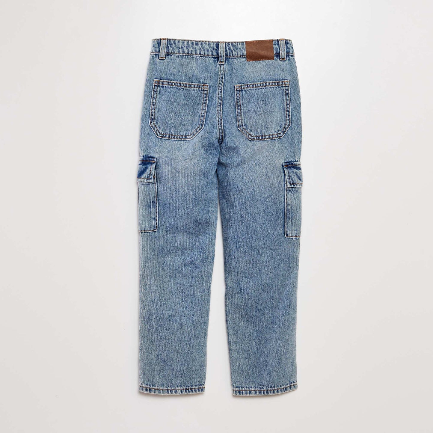 Multi-pocket regular-fit trousers BLUE