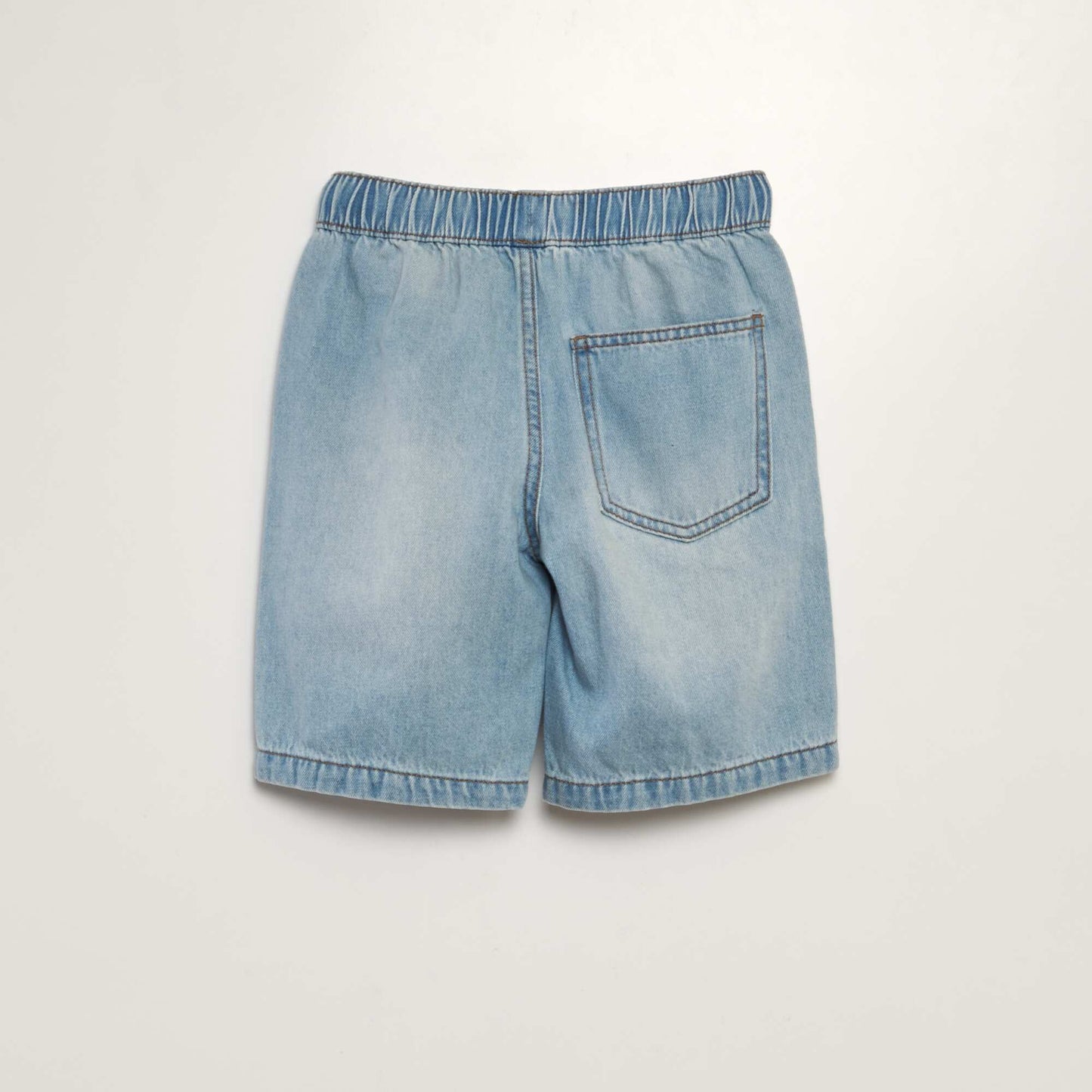 Denim chino Bermuda shorts BLUE