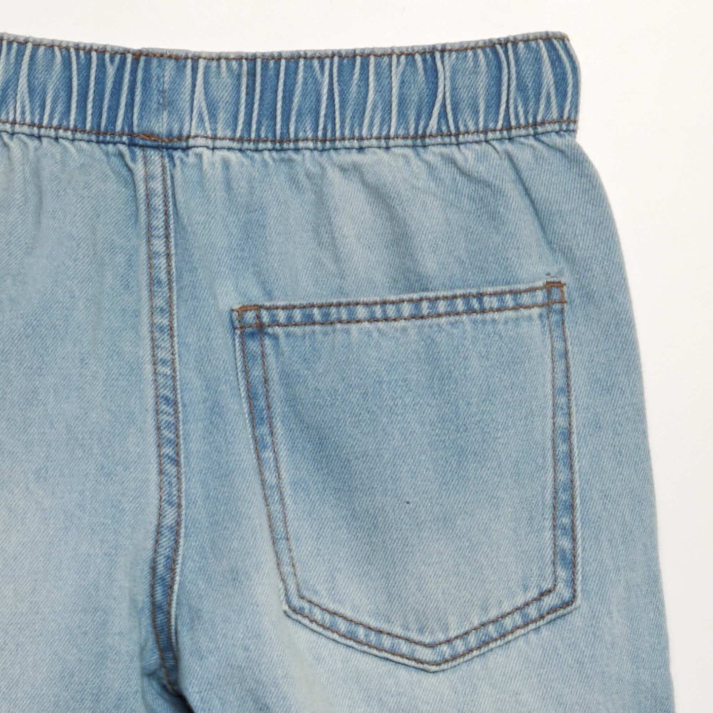 Denim chino Bermuda shorts BLUE