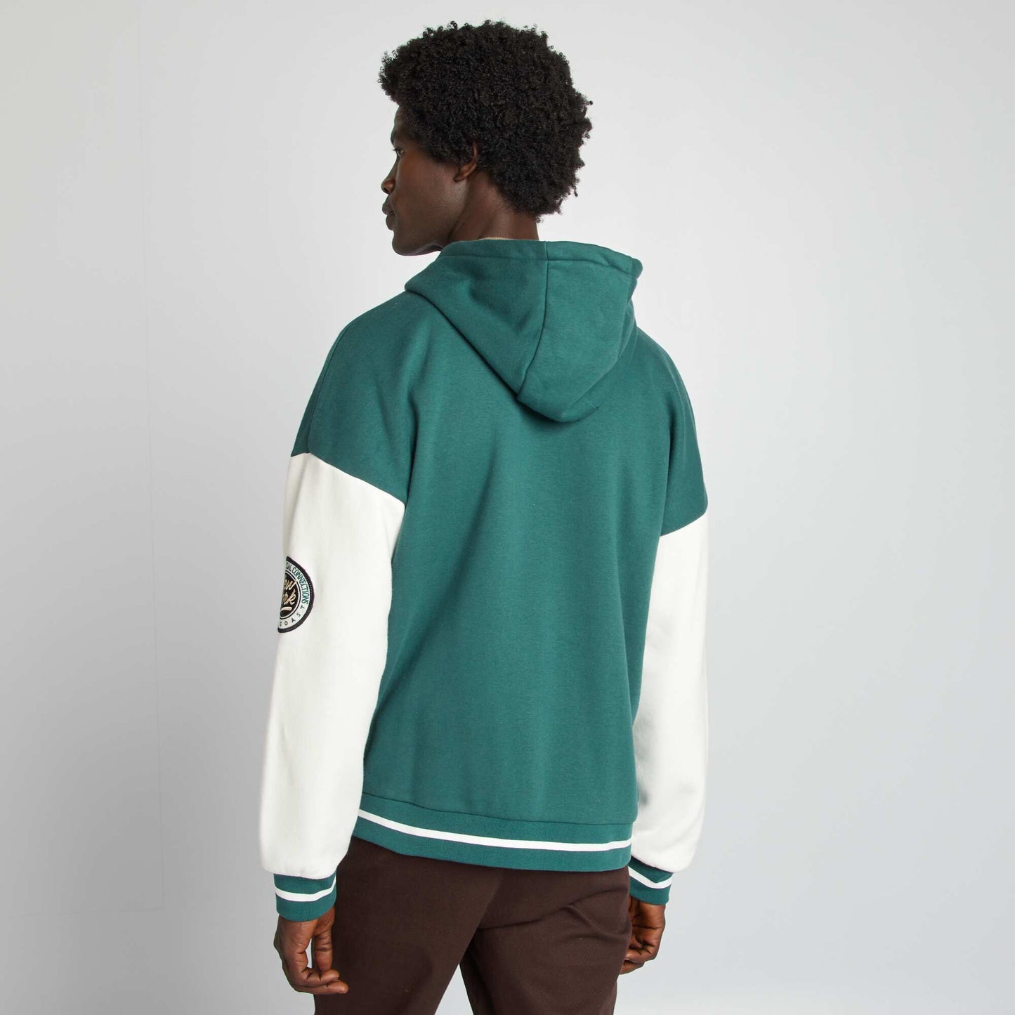 Campus-style hoodie WHITE