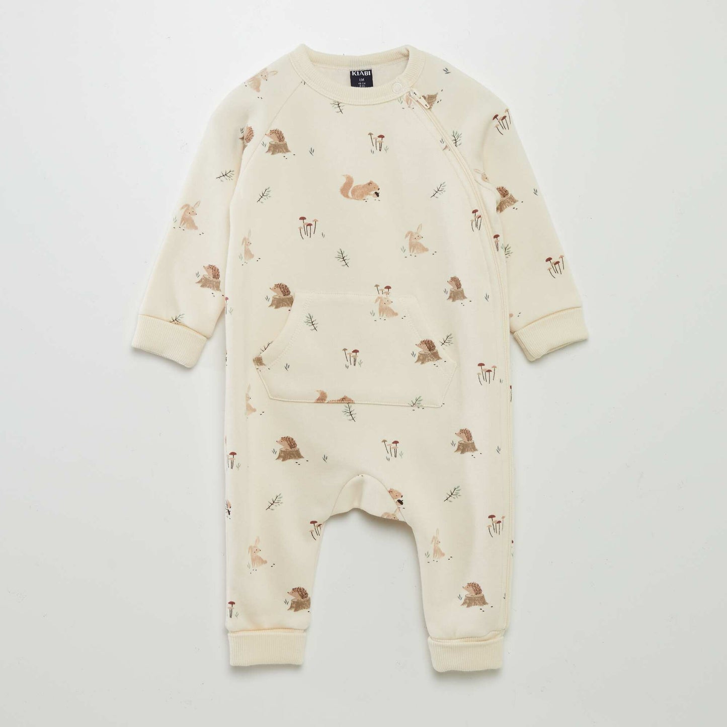 Expandable printed sleepsuit WHITE