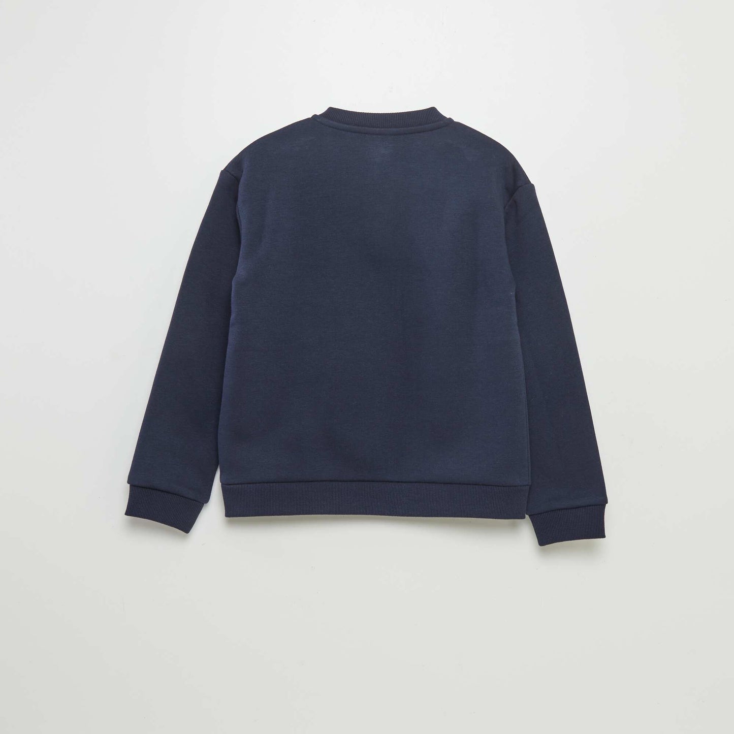 Henley collar sweatshirt BLUE