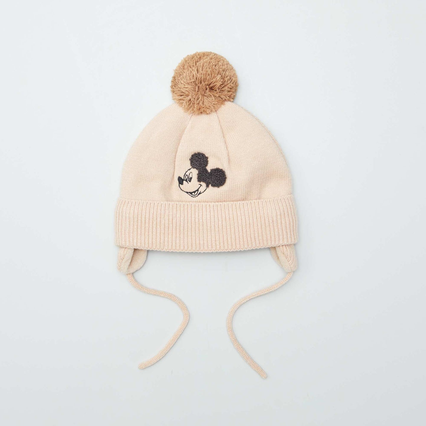 Mickey Mouse hat + snood set BEIGE