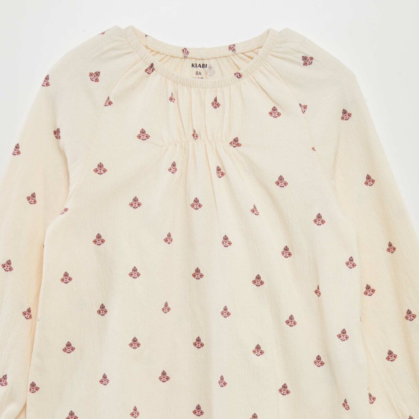 Patterned blouse BEIGE