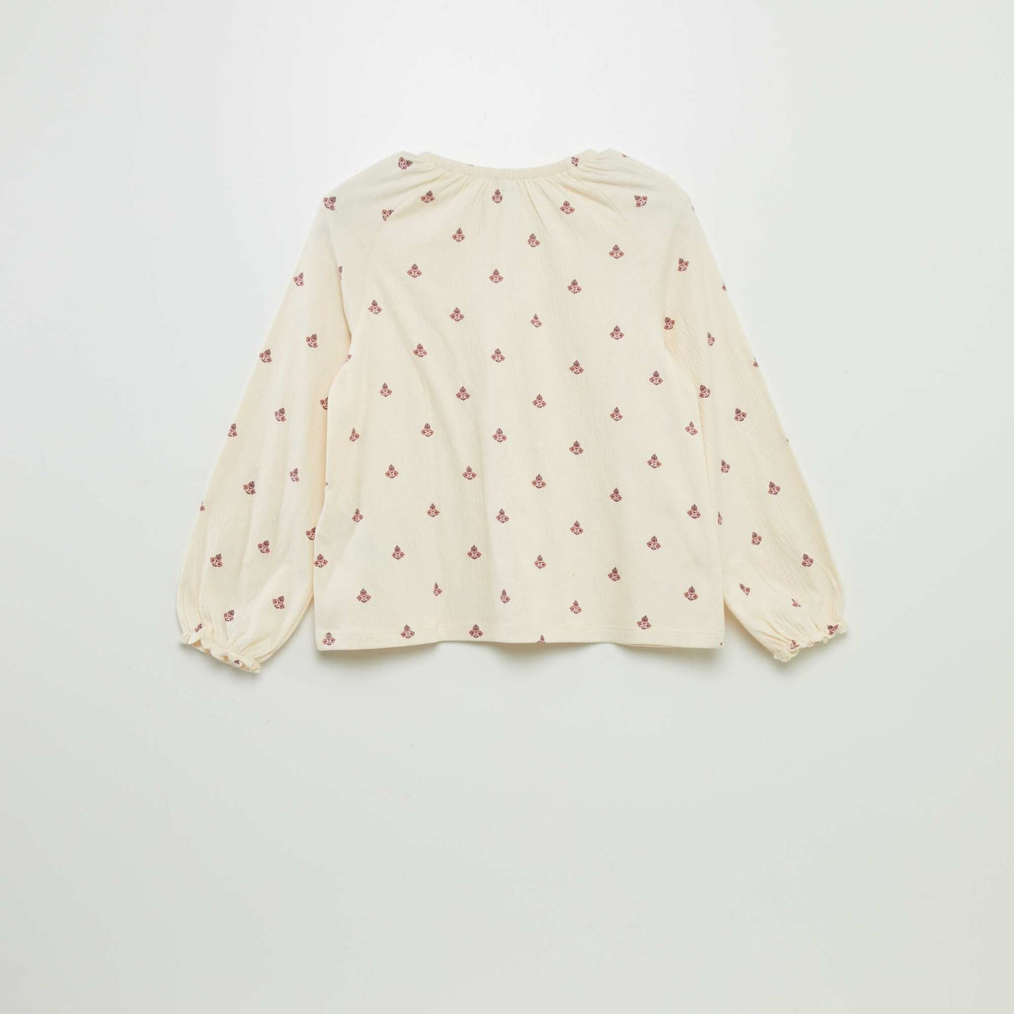 Patterned blouse BEIGE