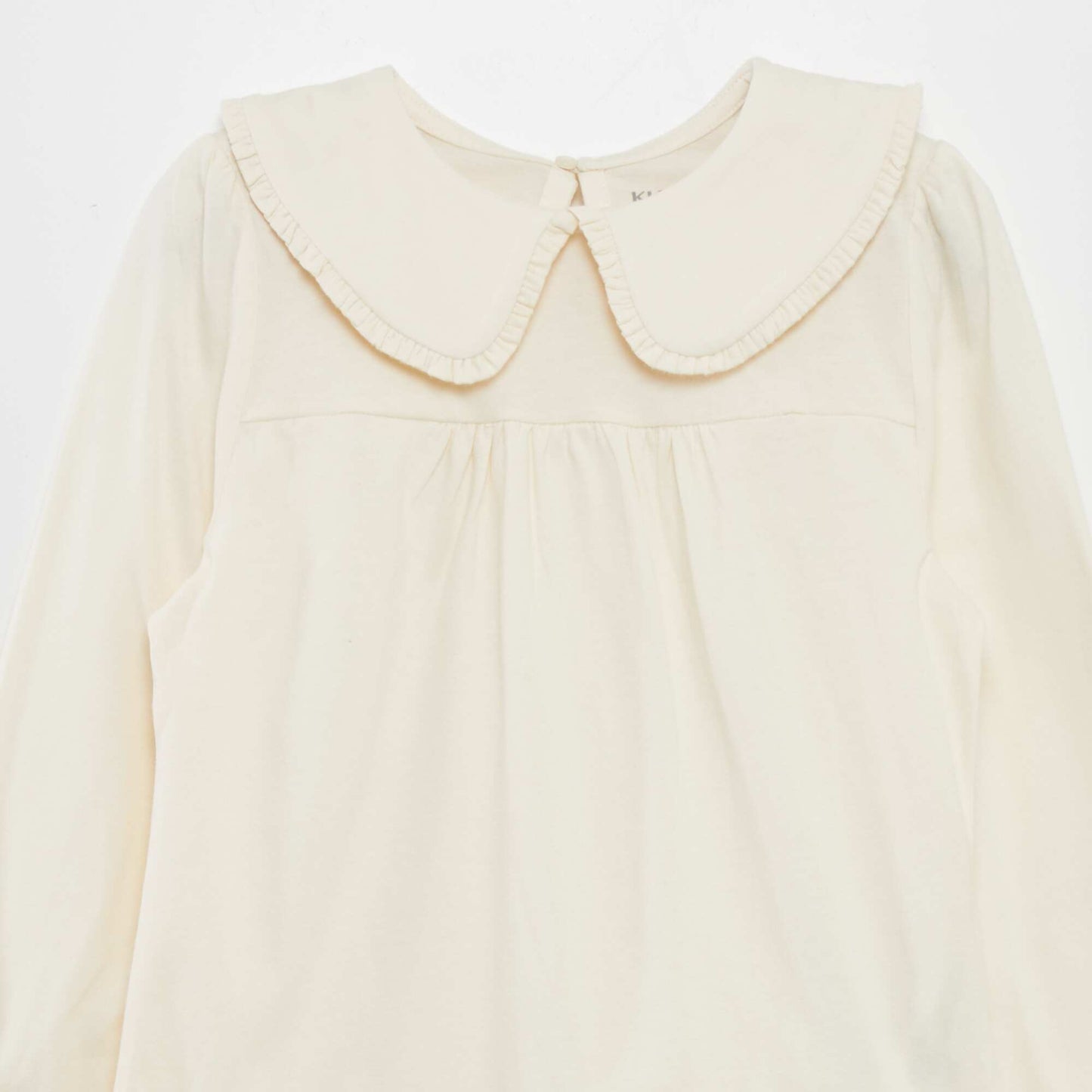 T-shirt with Peter Pan collar WHITE