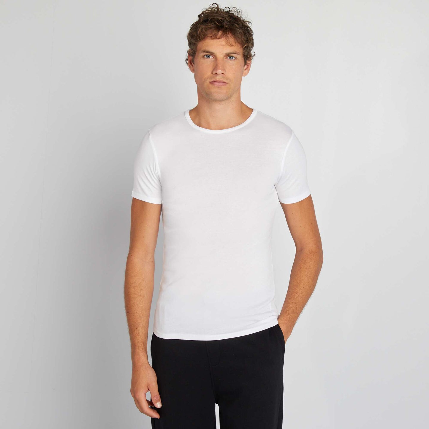 Pack of 2 basic T-shirts white