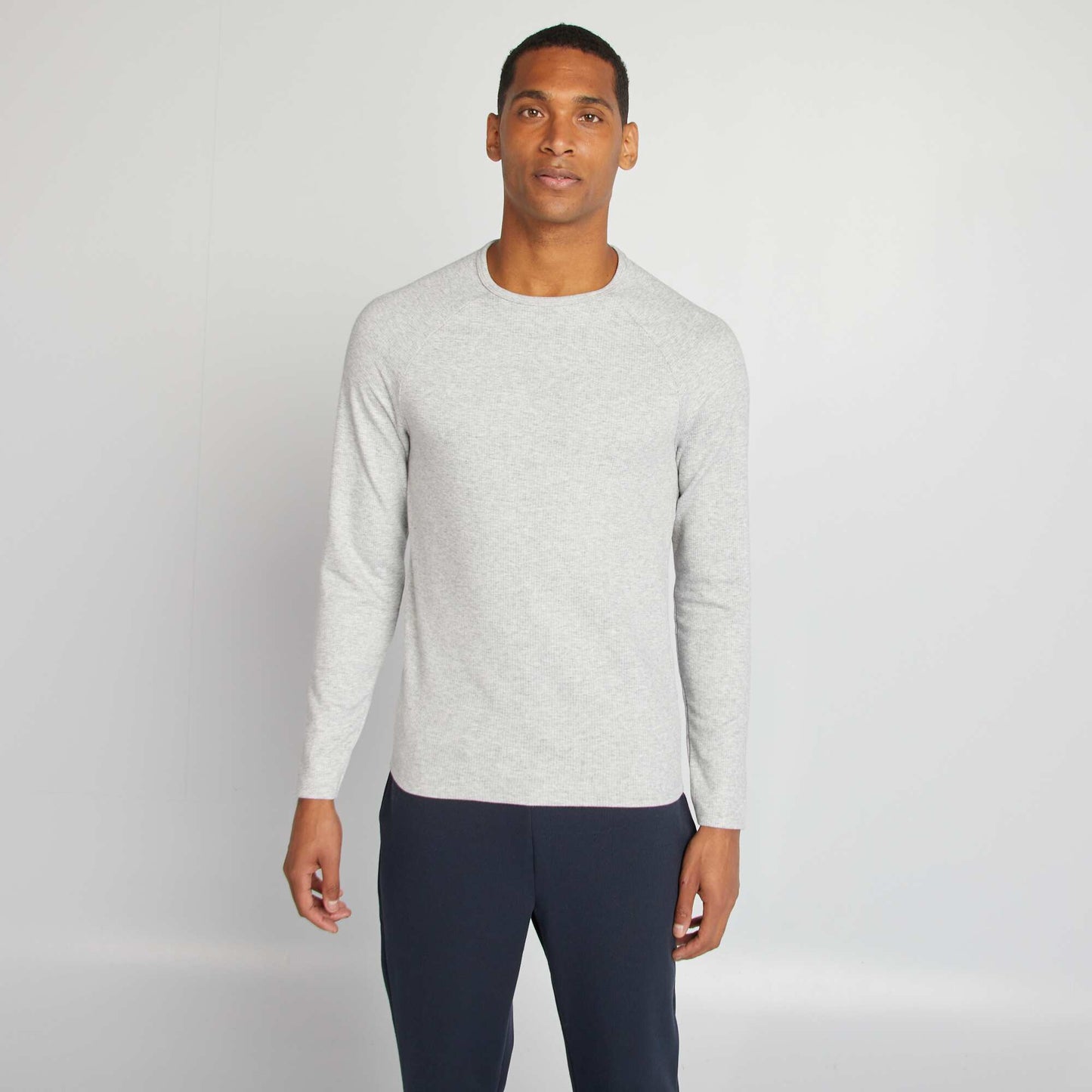 Long-sleeved heat-regulating T-shirt GREY