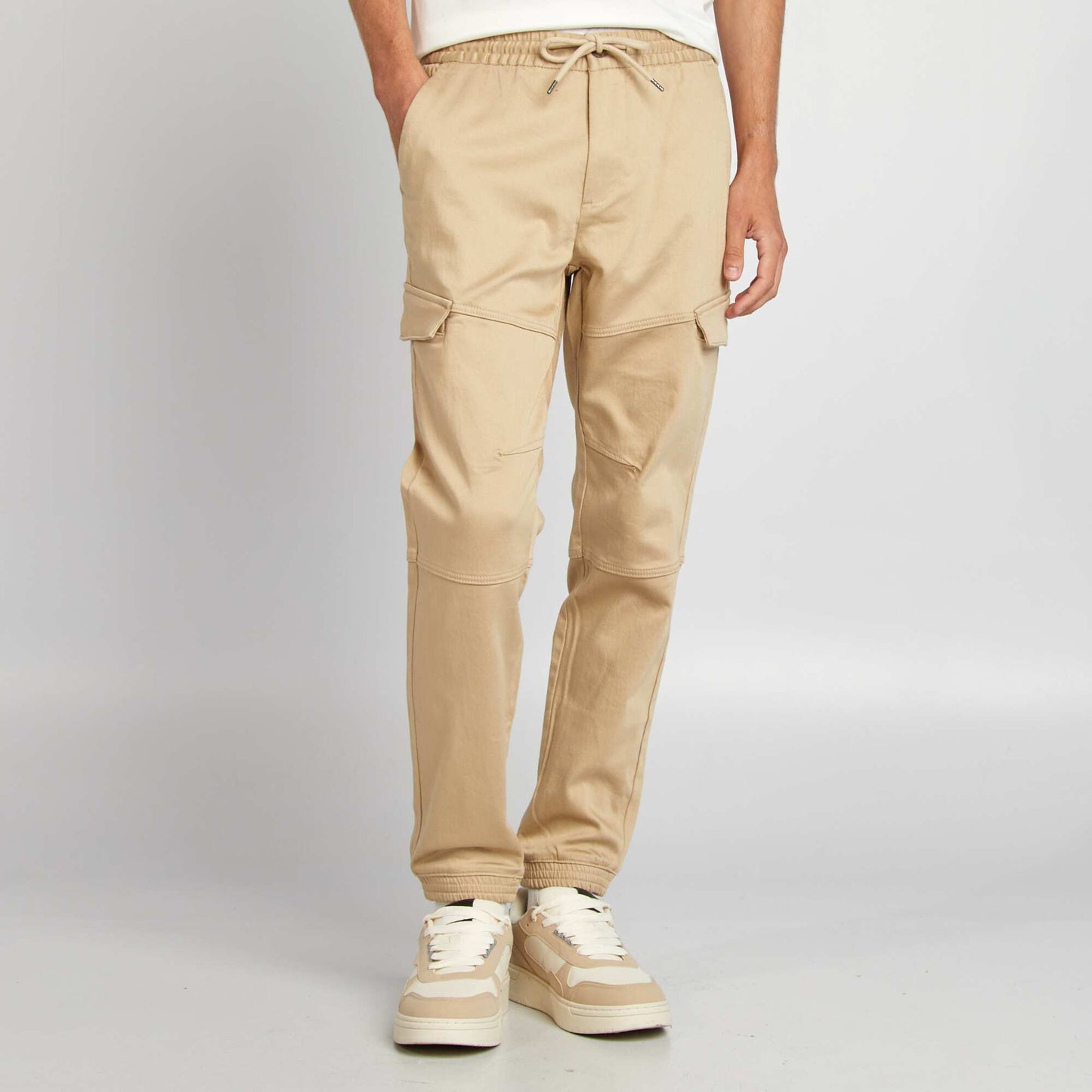 Multi-pocket joggers BEIGE