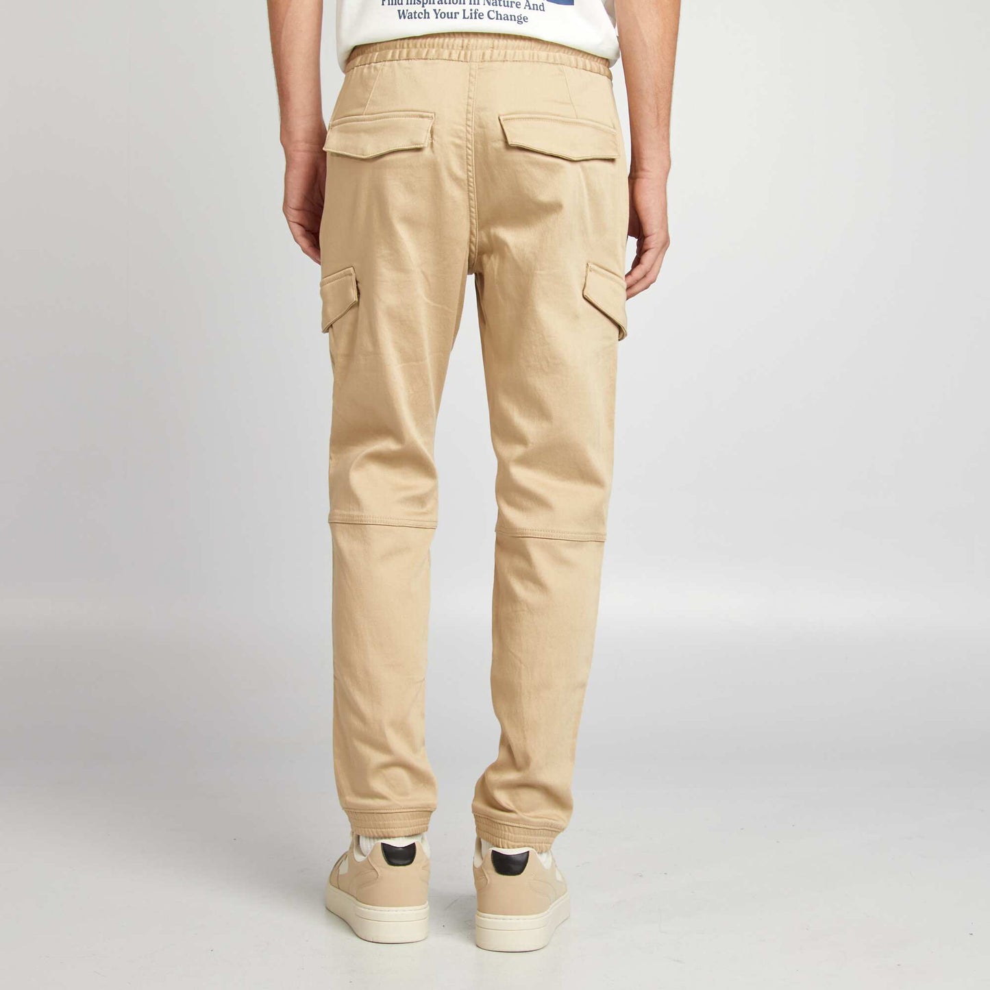 Multi-pocket joggers BEIGE