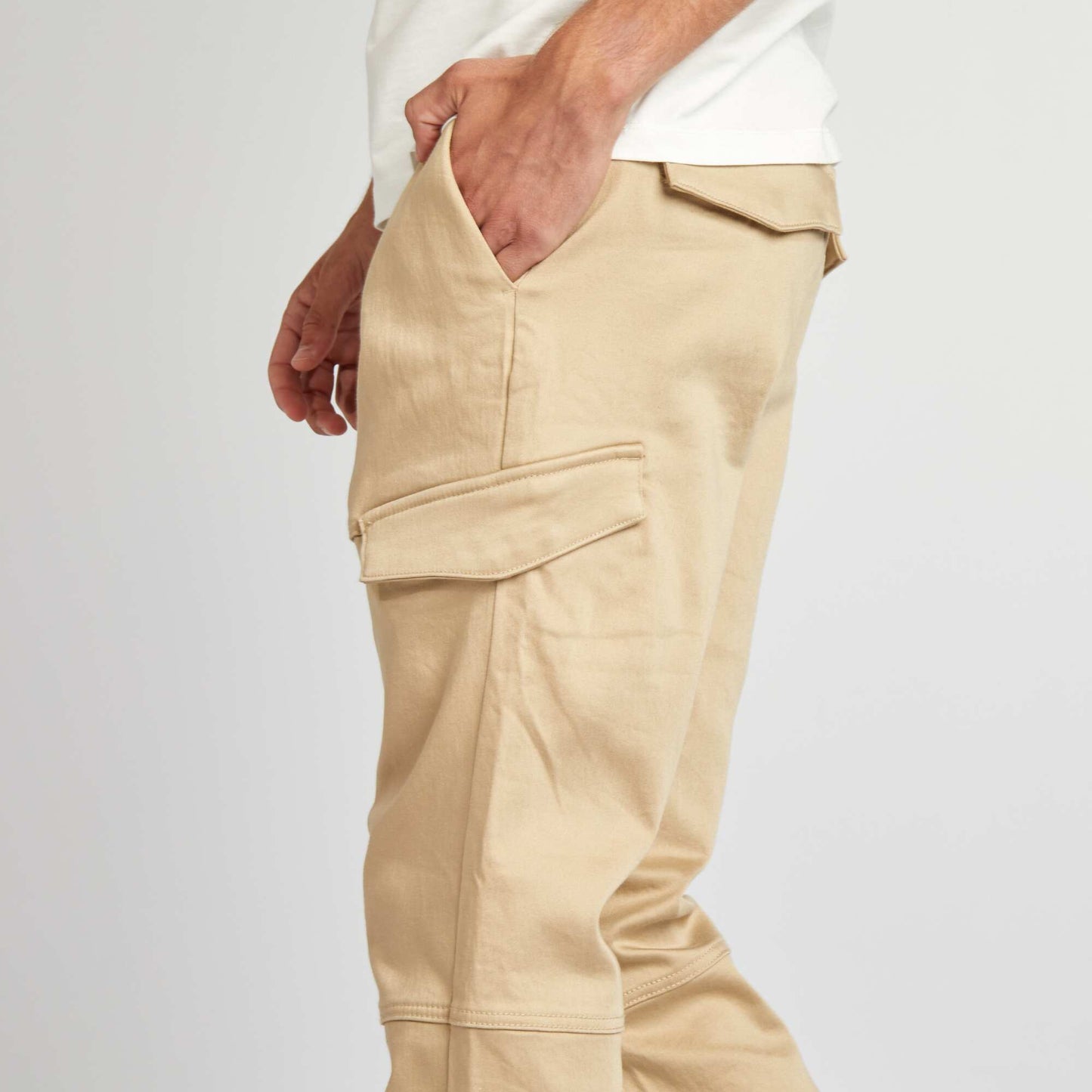 Multi-pocket joggers BEIGE