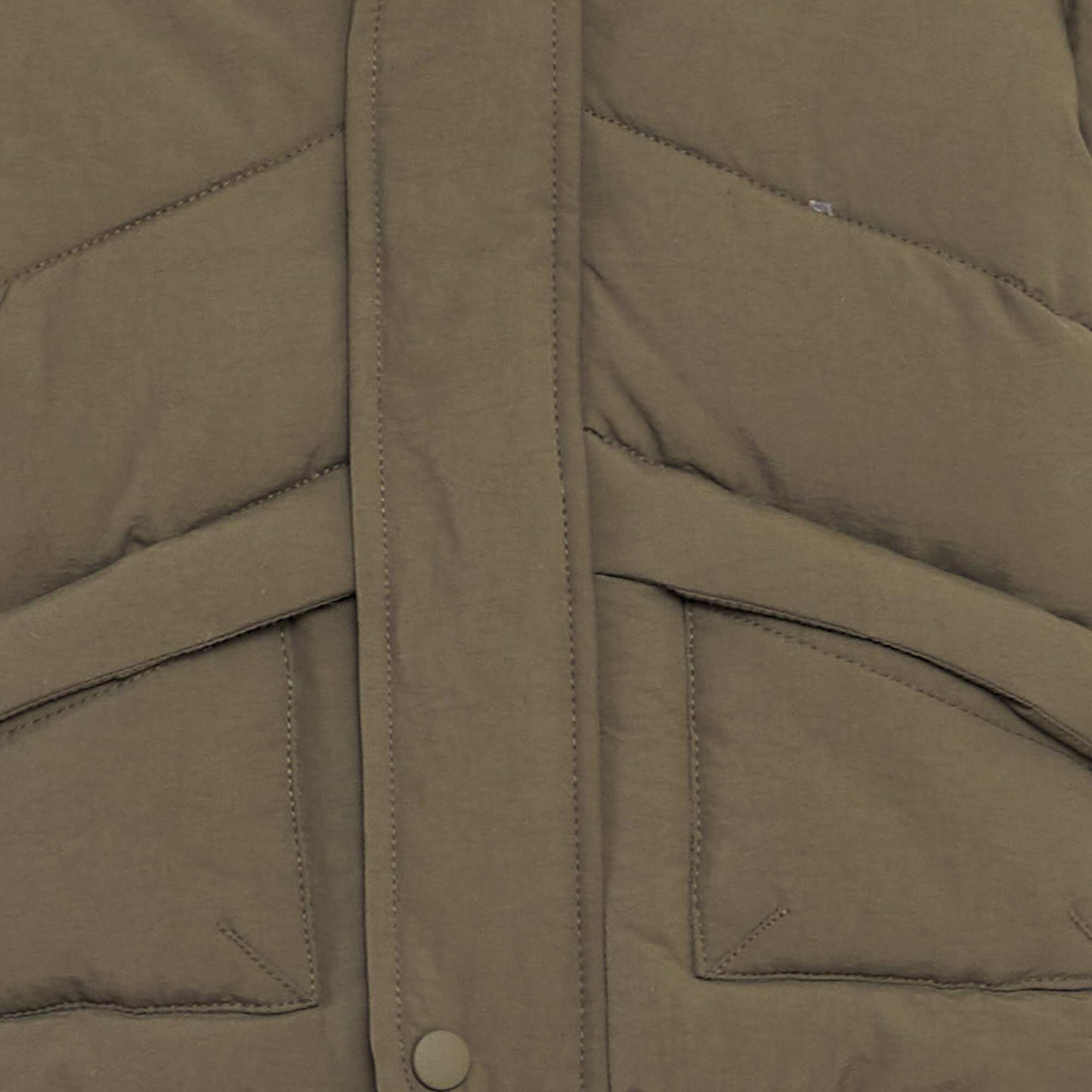 Sherpa padded jacket with hood KHAKI