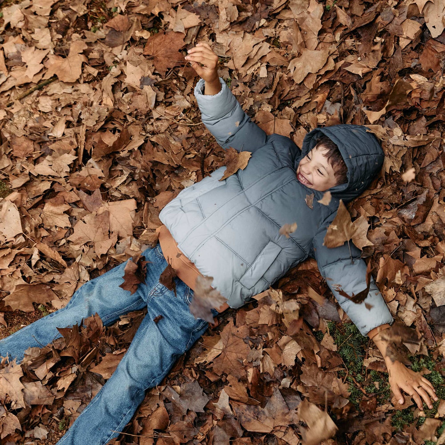 Quilted tie-dye padded jacket KHAKI