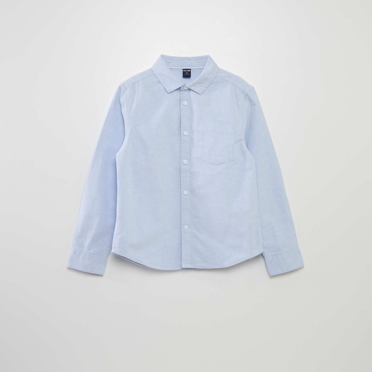 Long-sleeved Oxford shirt BLUE