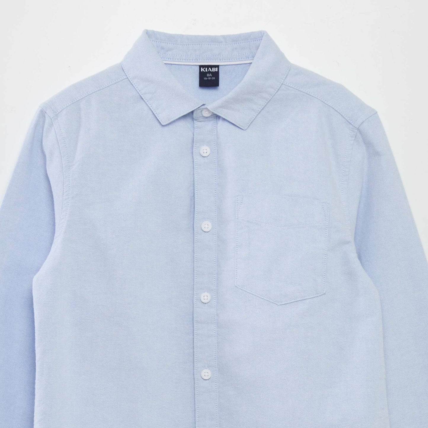 Long-sleeved Oxford shirt BLUE