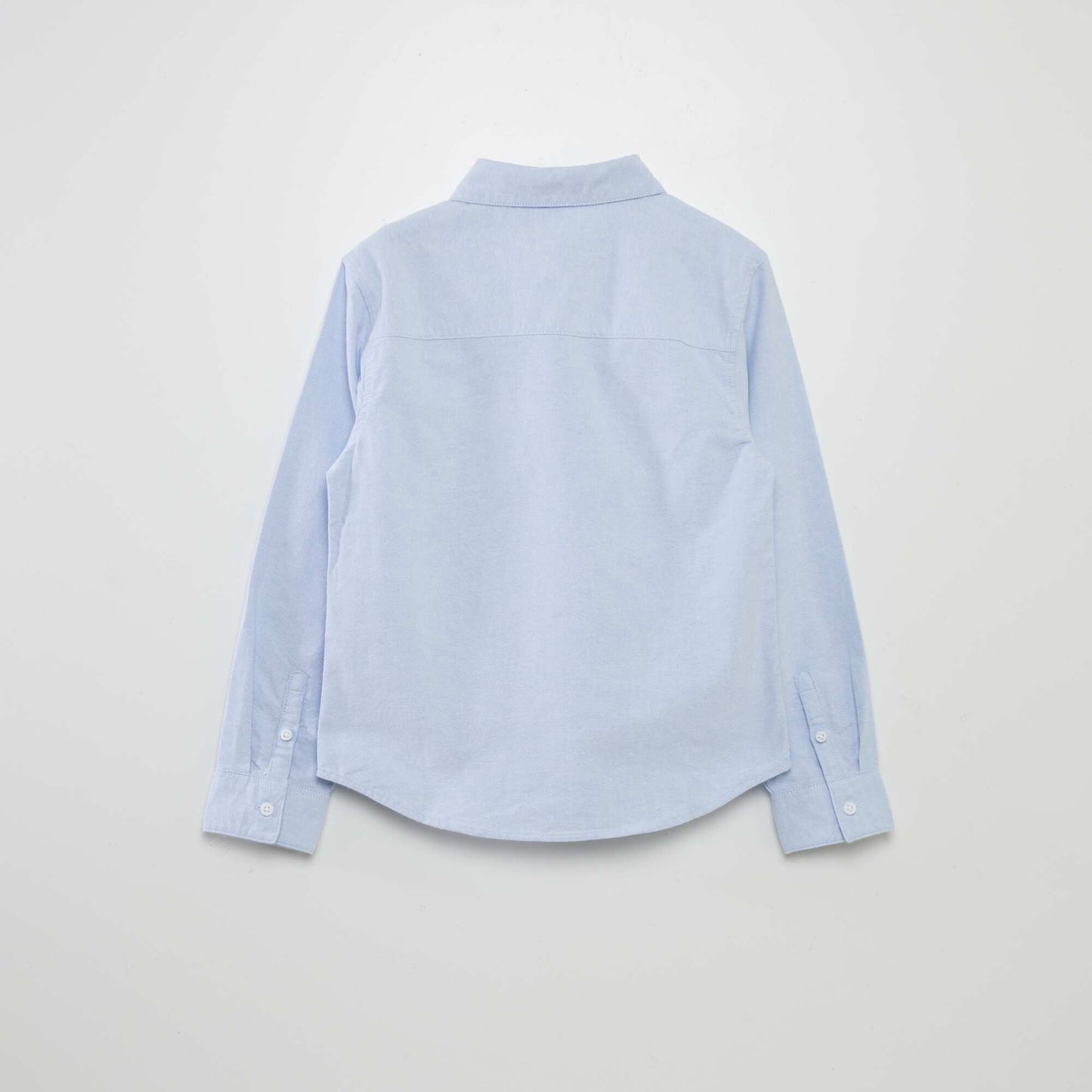 Long-sleeved Oxford shirt BLUE