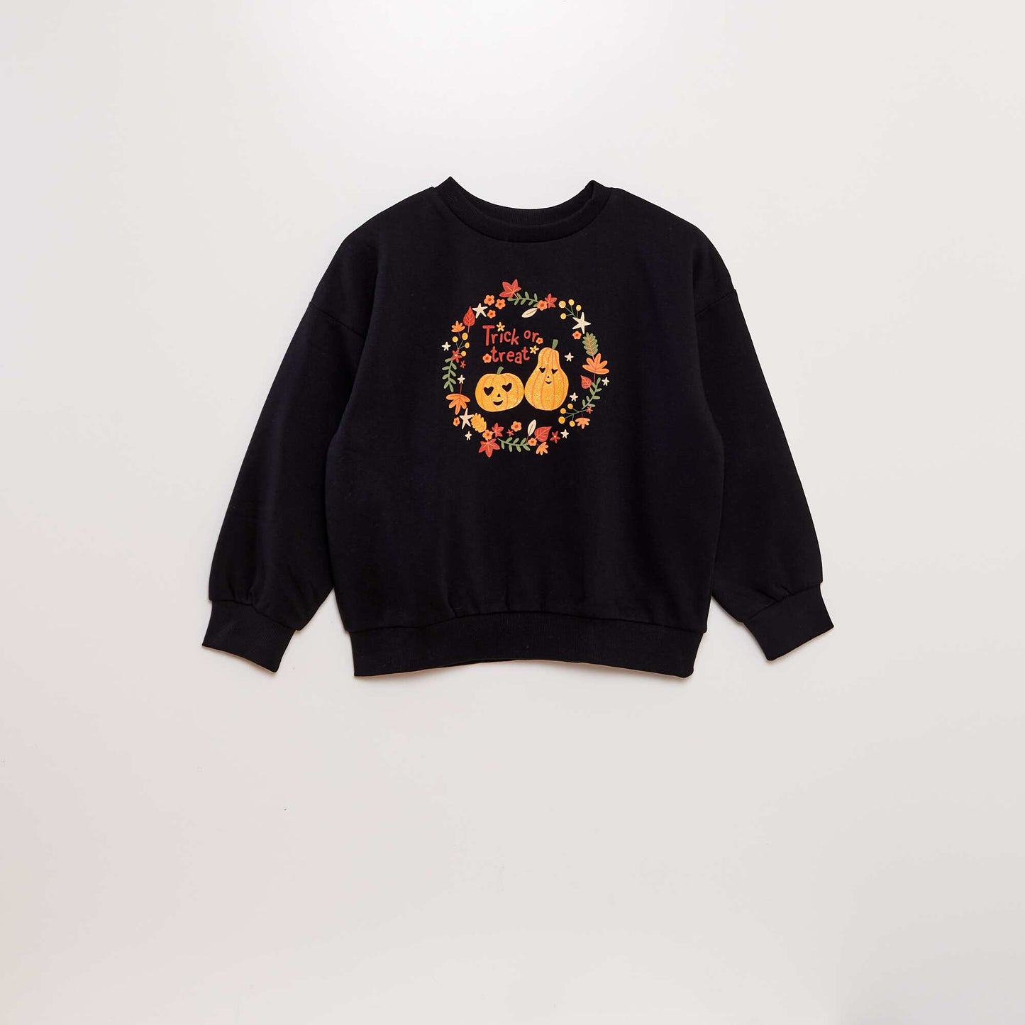 Printed sweatshirt - Halloween BLACK