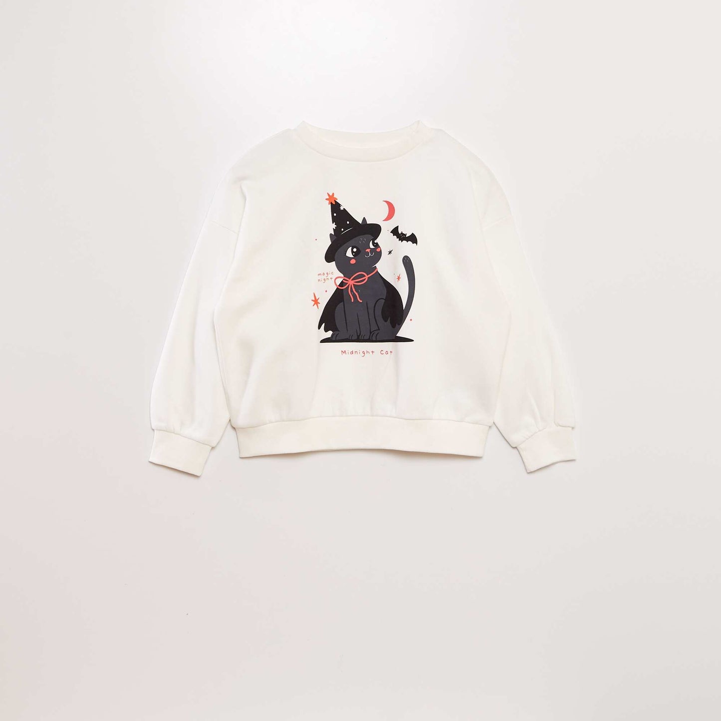 Printed sweatshirt - Halloween WHITE