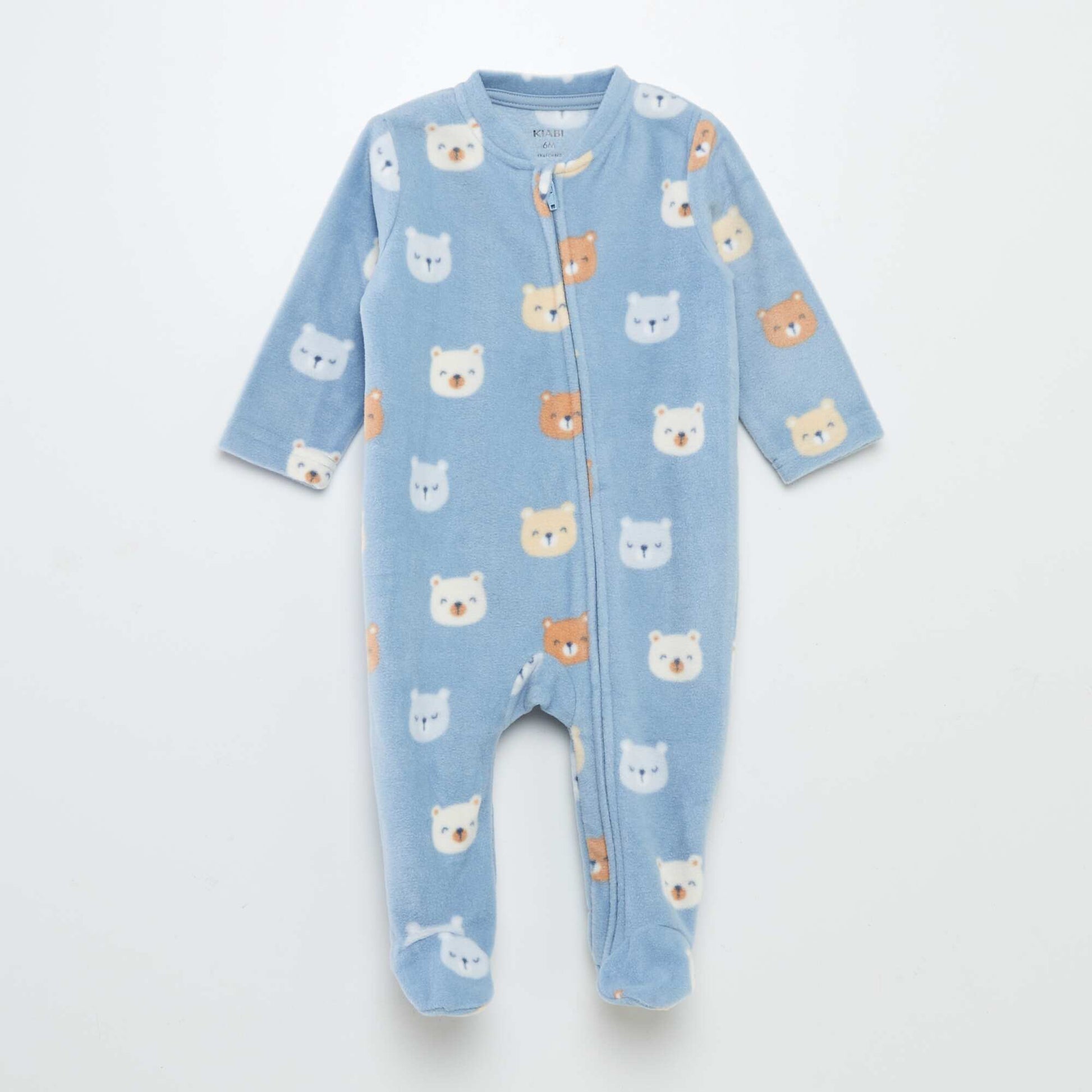 Vertbaudet Warm Sleepsuits For Toddlers Floral Sleepsuit In