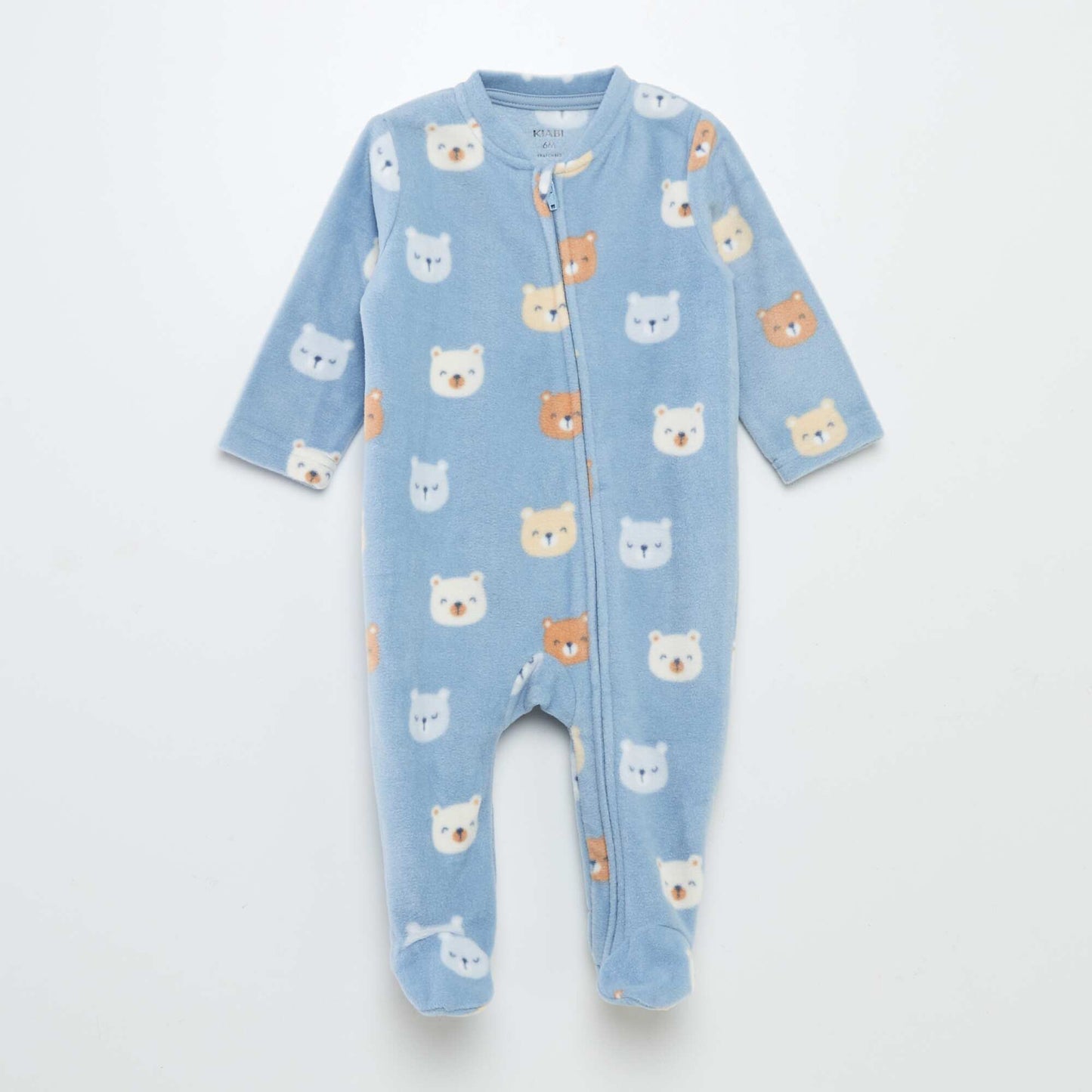 Pack of 2 fleece sleepsuits BLUE