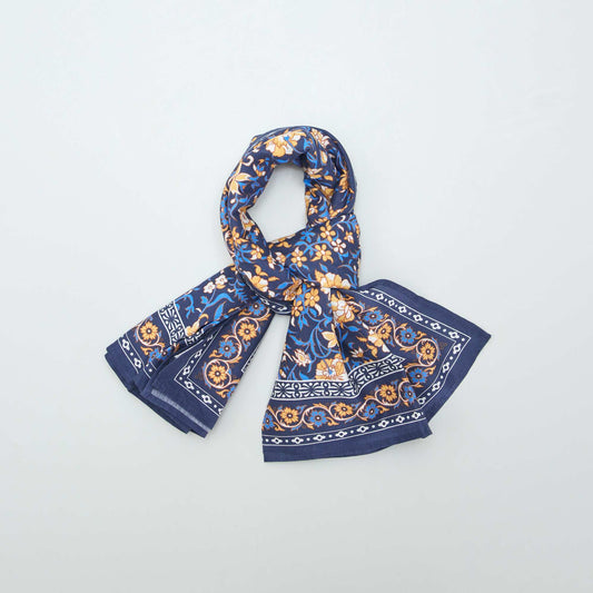 Rectangular scarf BLUE