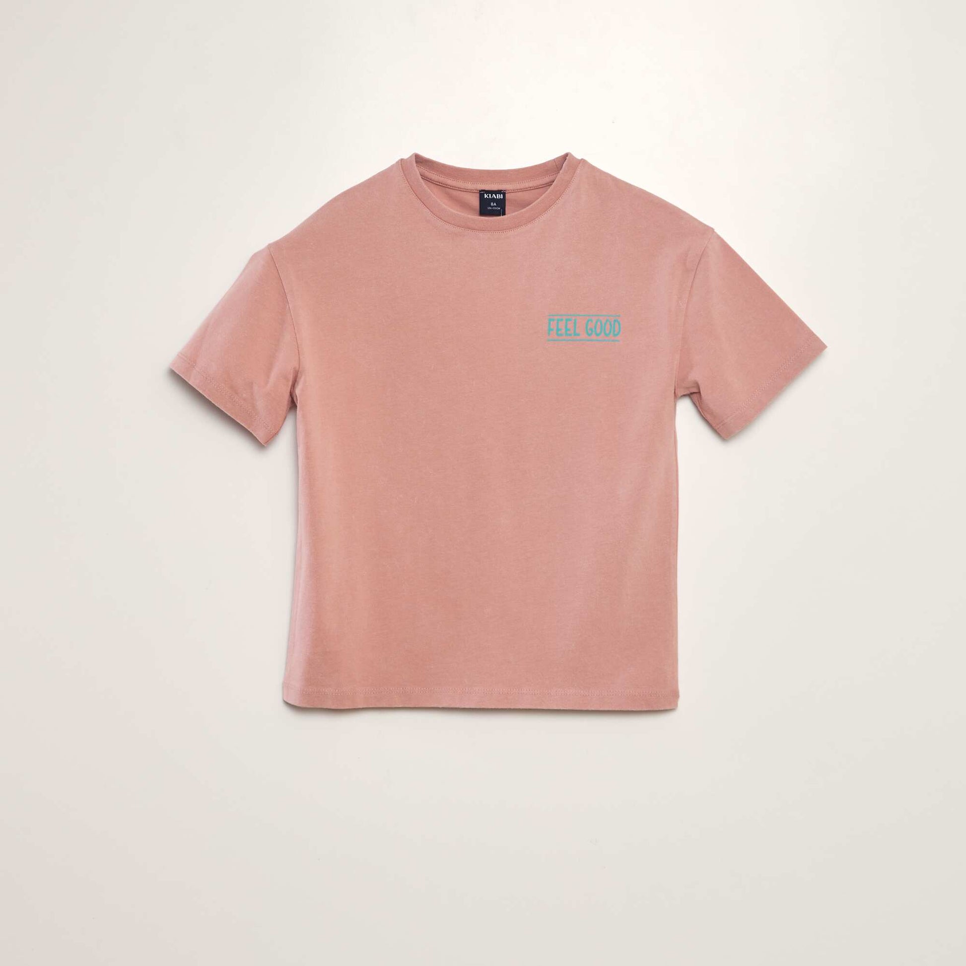 Roomy printed T-shirt PINK