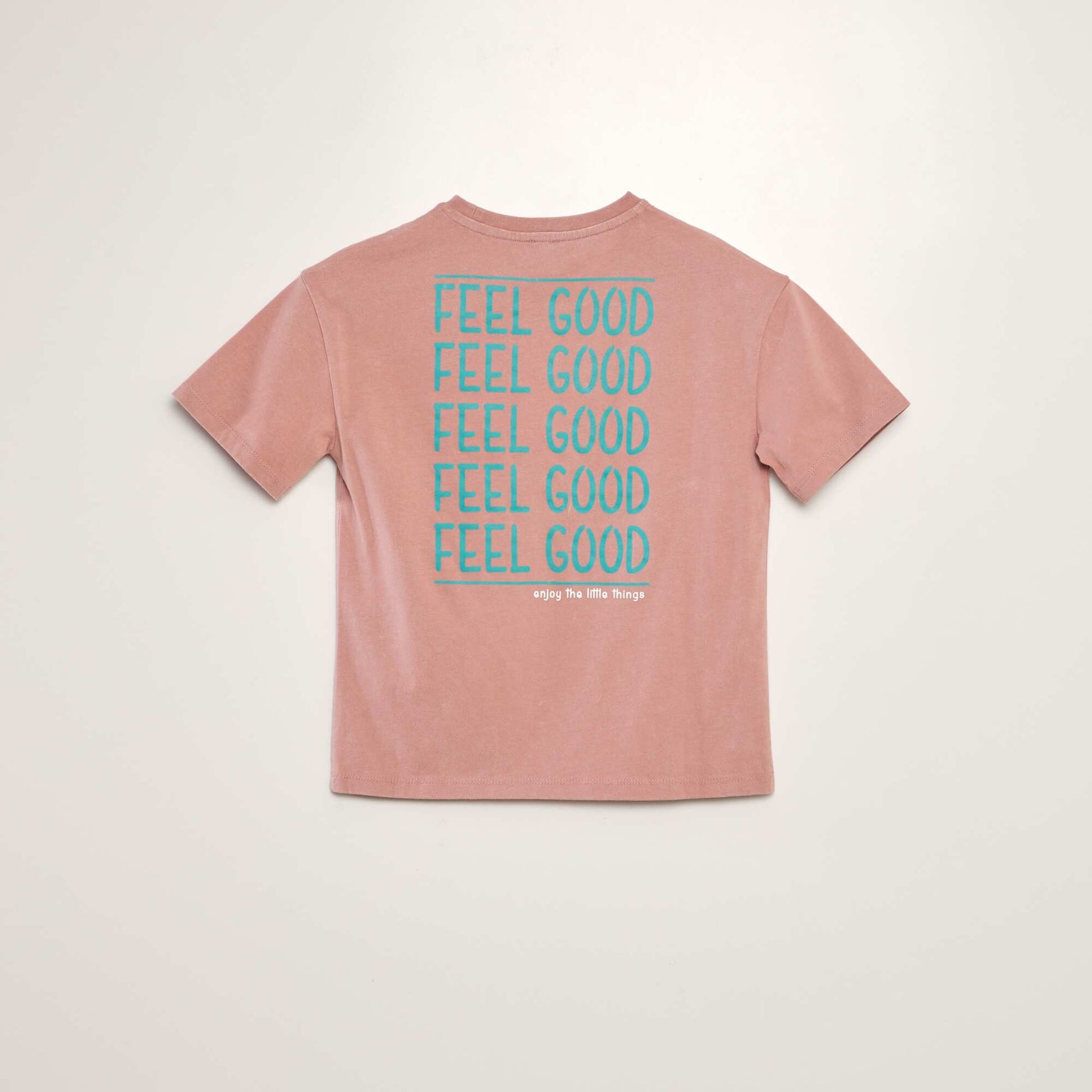 Roomy printed T-shirt PINK