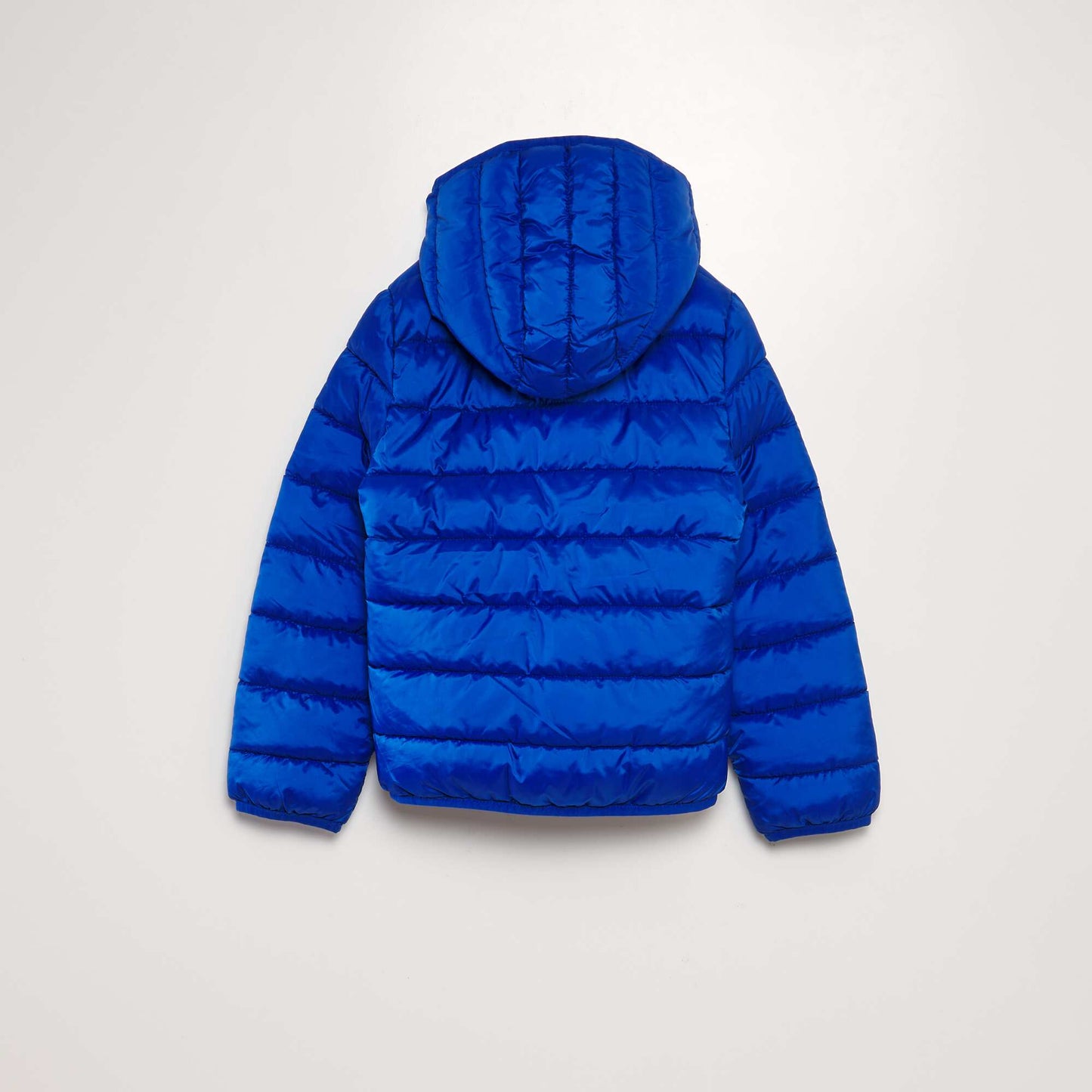 Quilted padded jacket with hood BLUE