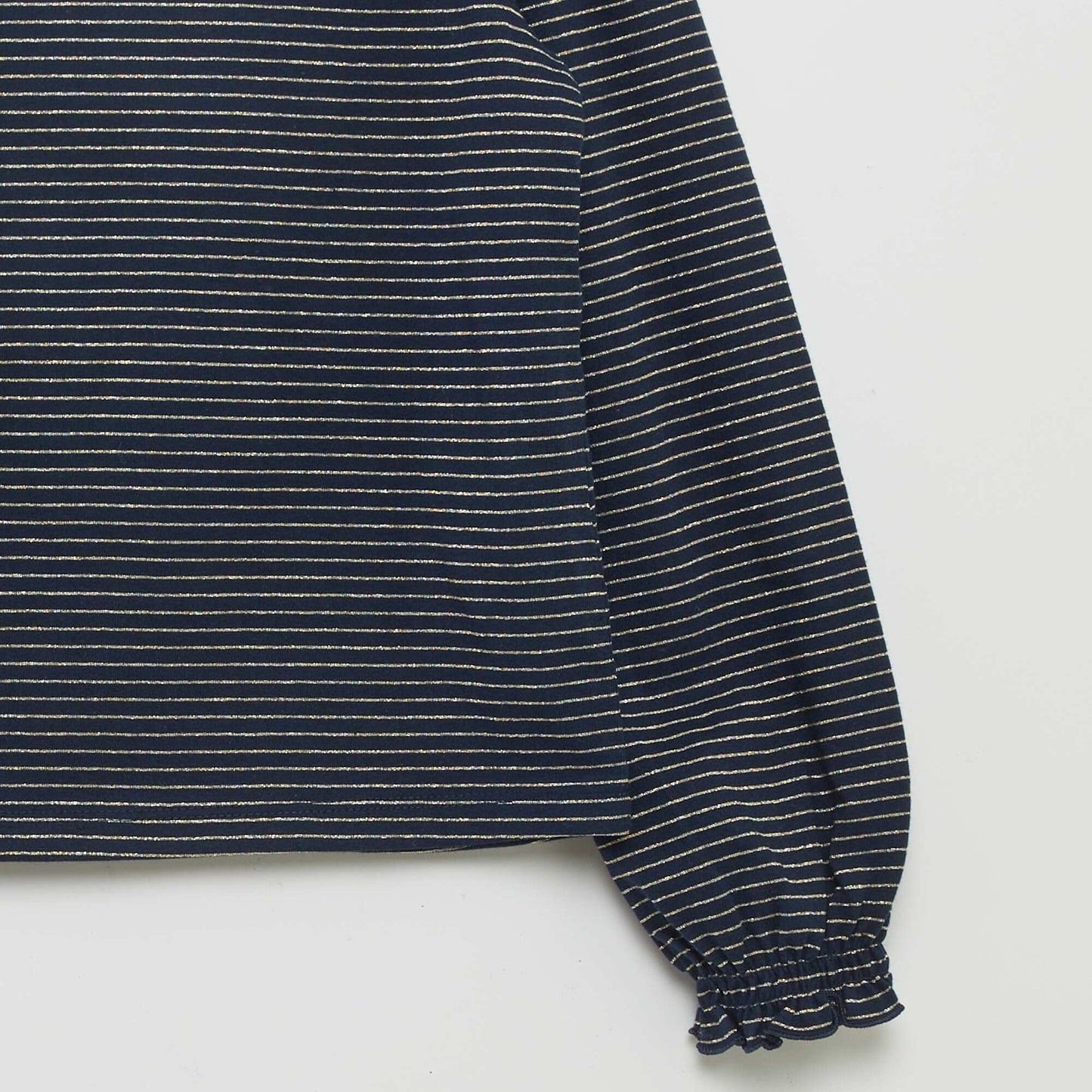 Glittery striped T-shirt BLUE