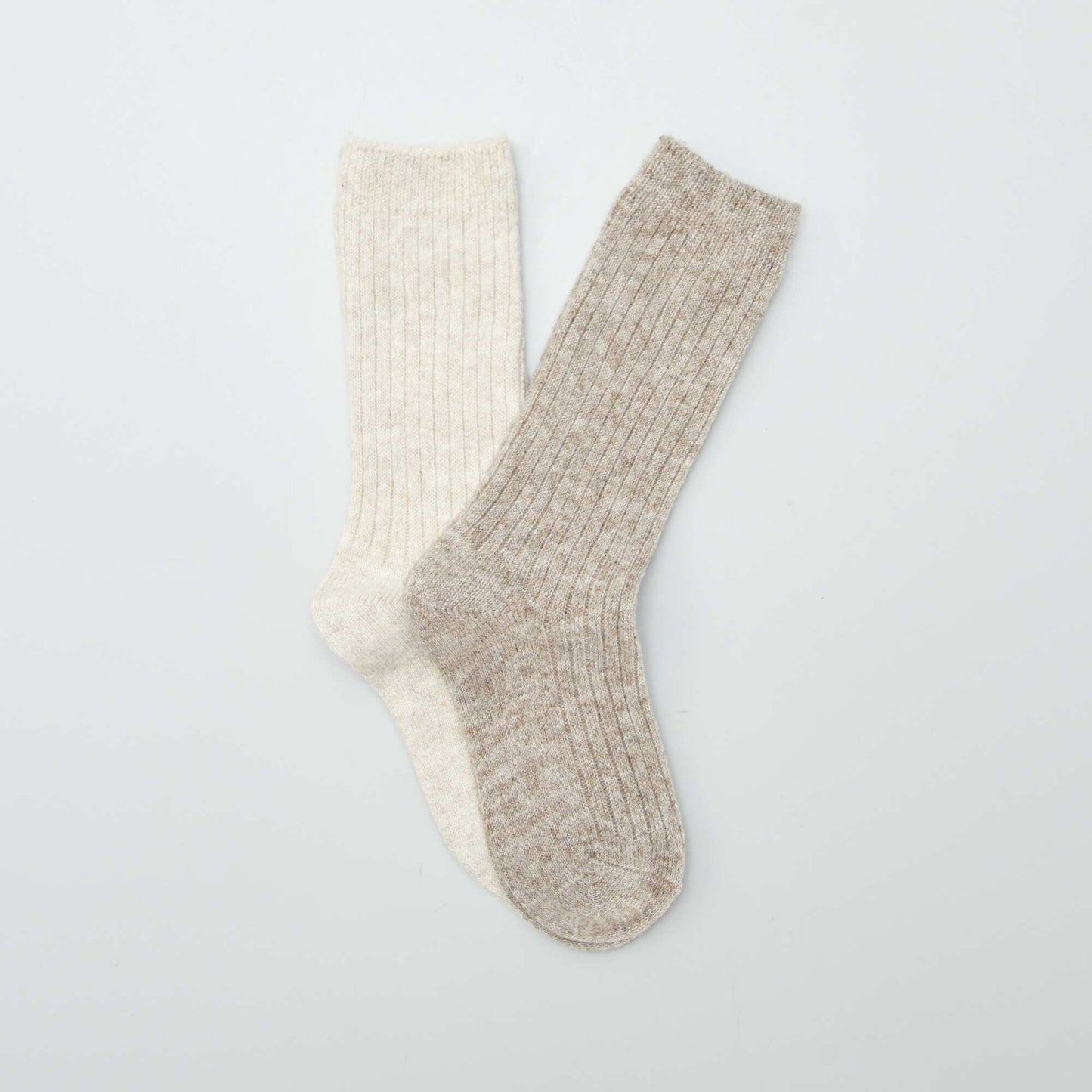 Pack of 2 pairs of warm socks GREY