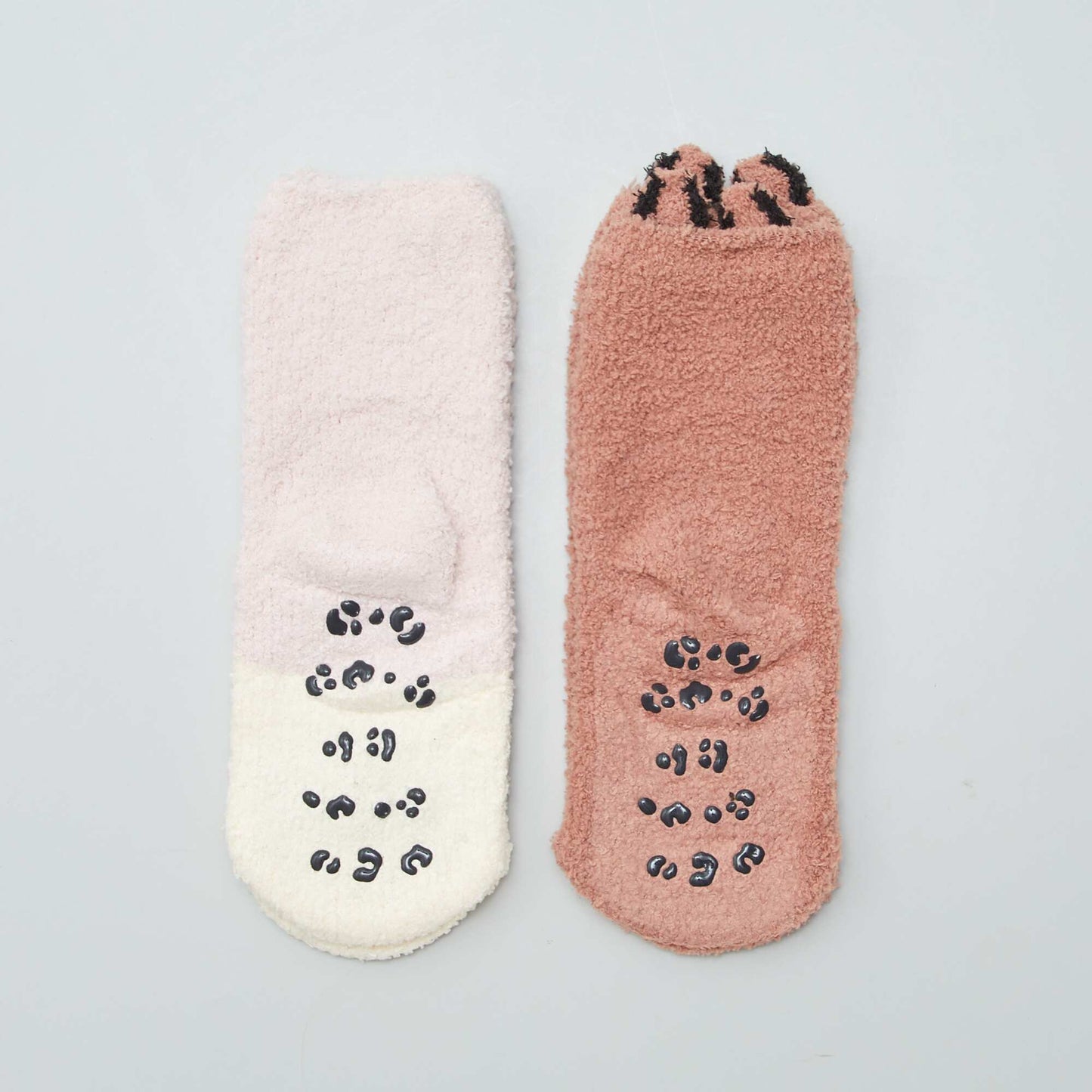 Pack of 2 pairs of cute warm socks PINK