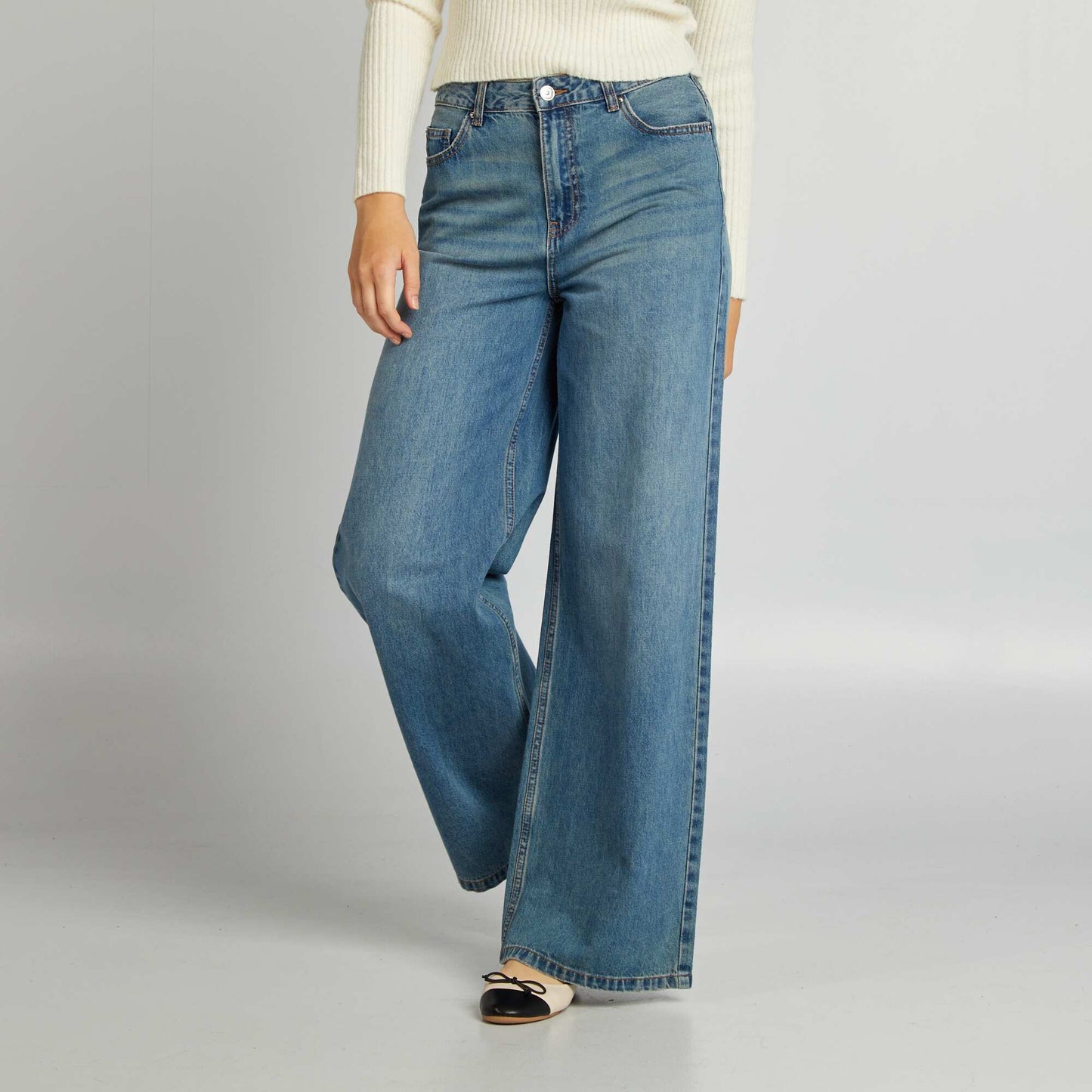 Skater-style low-rise jeans BLUE