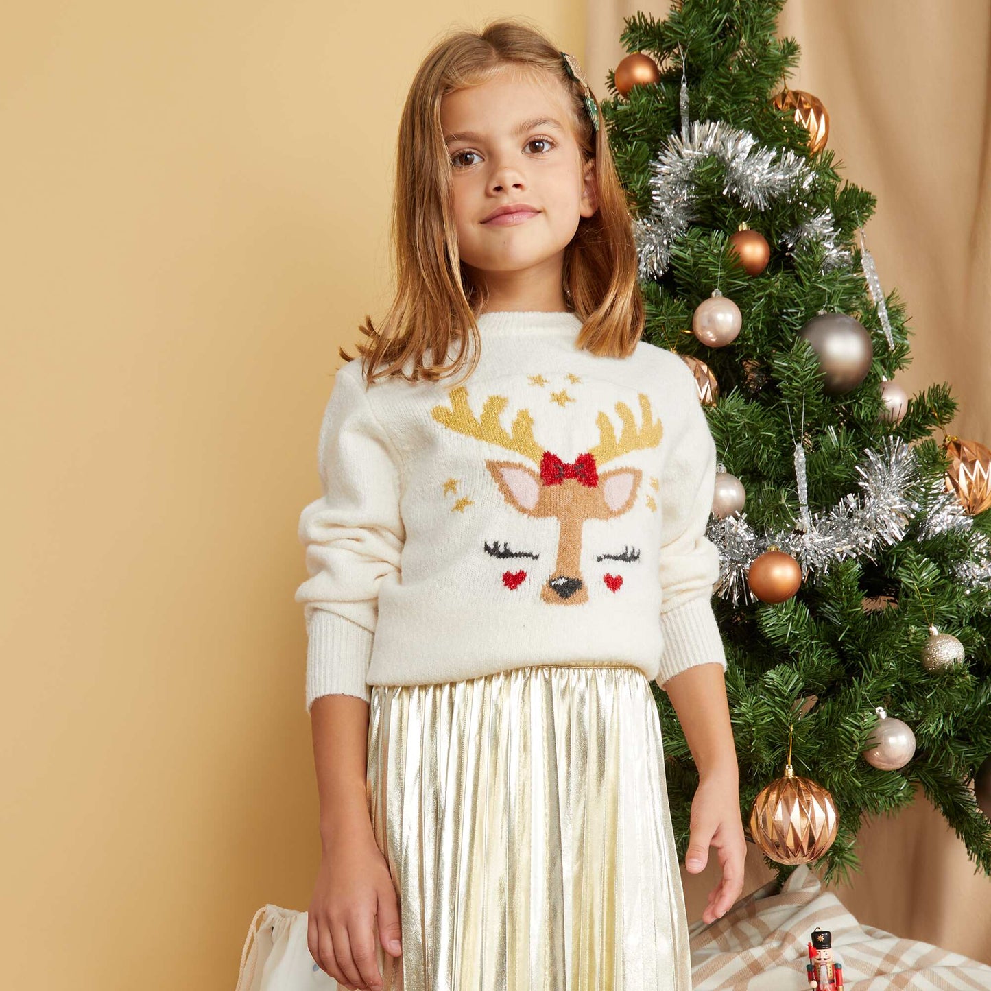 Fun Christmas jumper WHITE