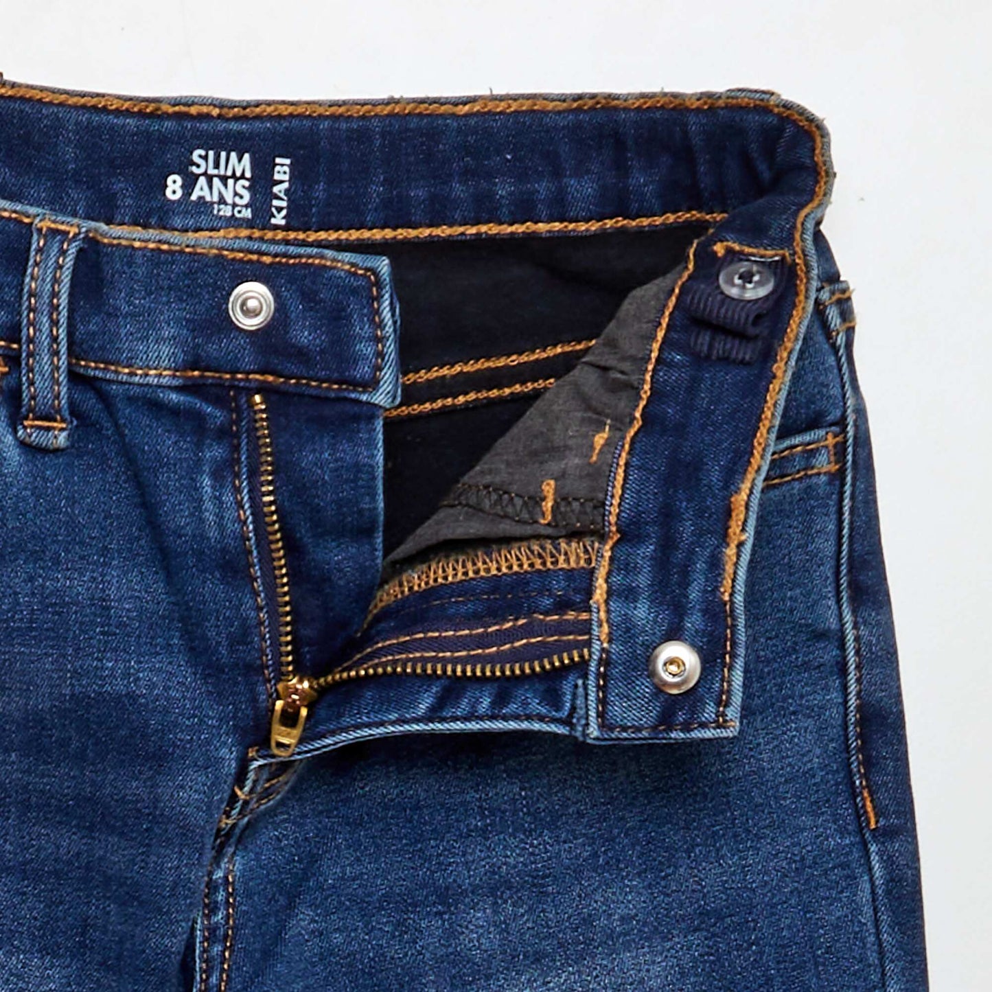 Plain slim-fit jeans BLUE